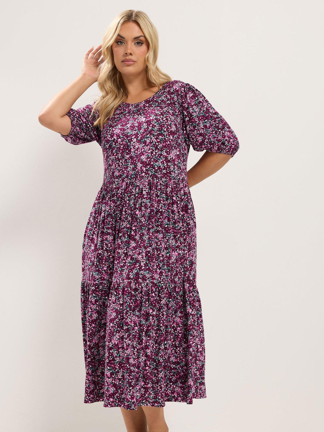 Yours Curve Puff Sleeve Dress