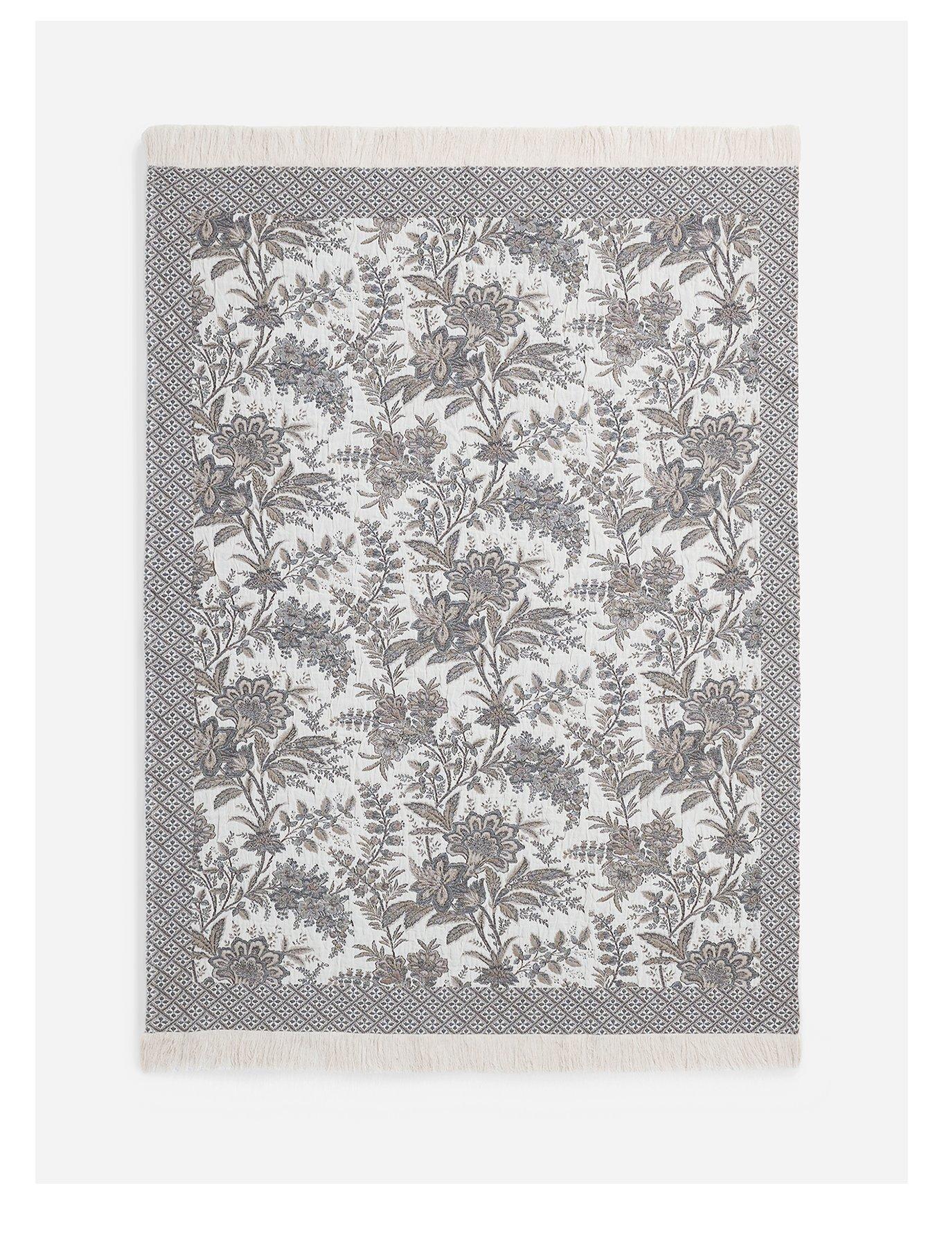 Image 2 of 7 of Laura Ashley Marlbrook Jacquard Throw 120x170Cm