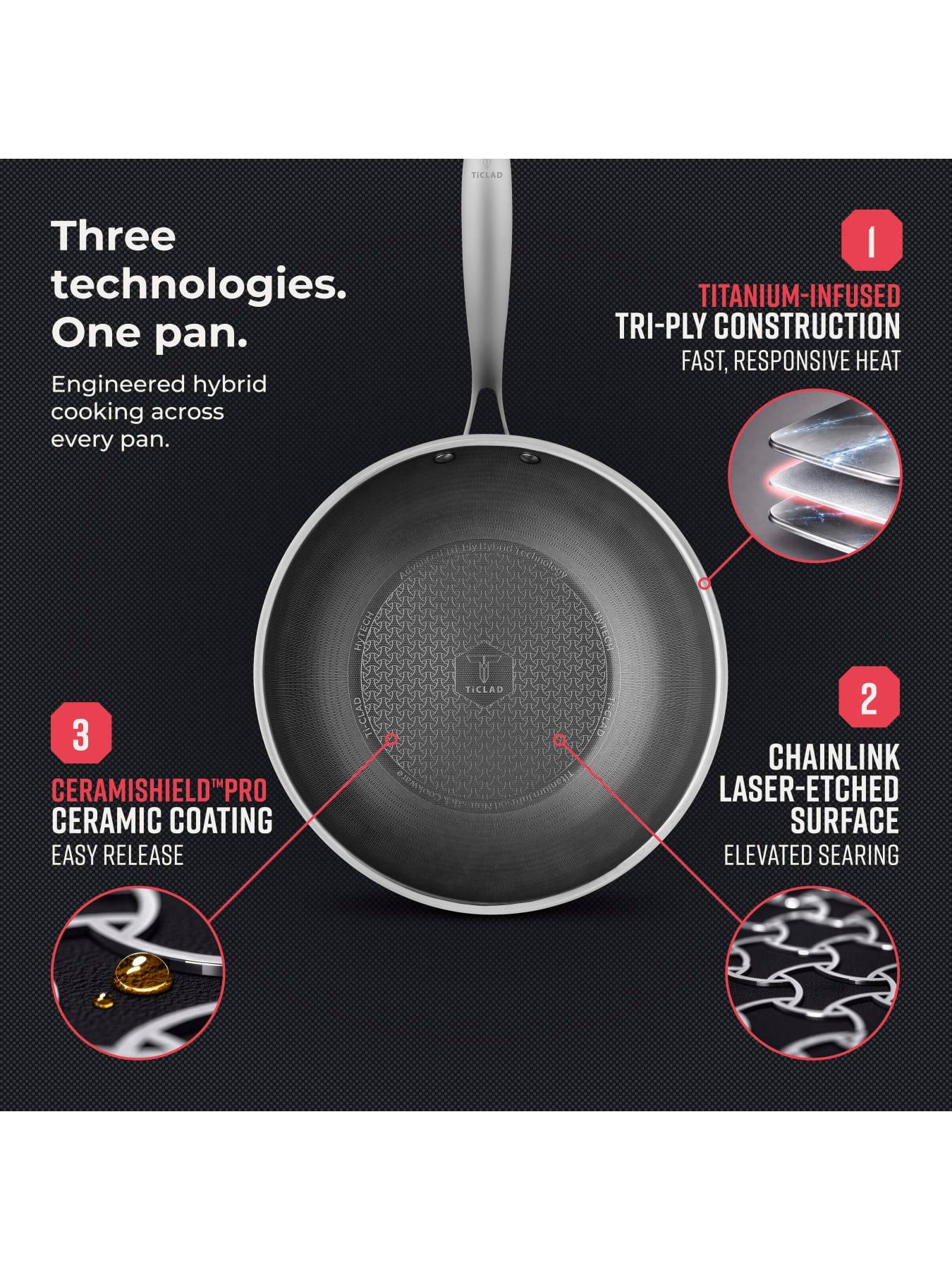 Image 4 of 7 of Tower Ti-clad 28cm Wok