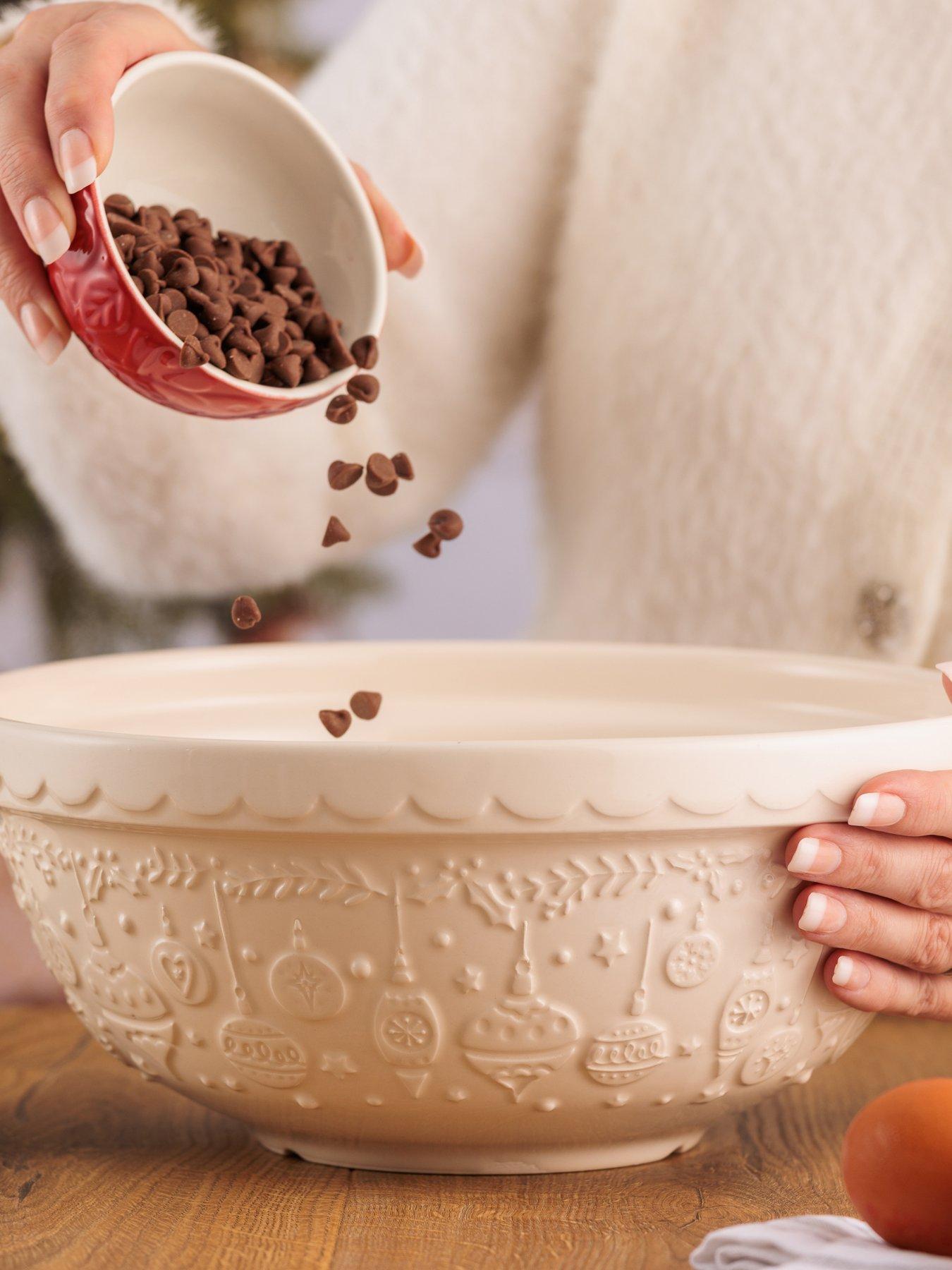 Price & Kensington DECK THE HALLS 26CM CREAM MIXING BOWL
