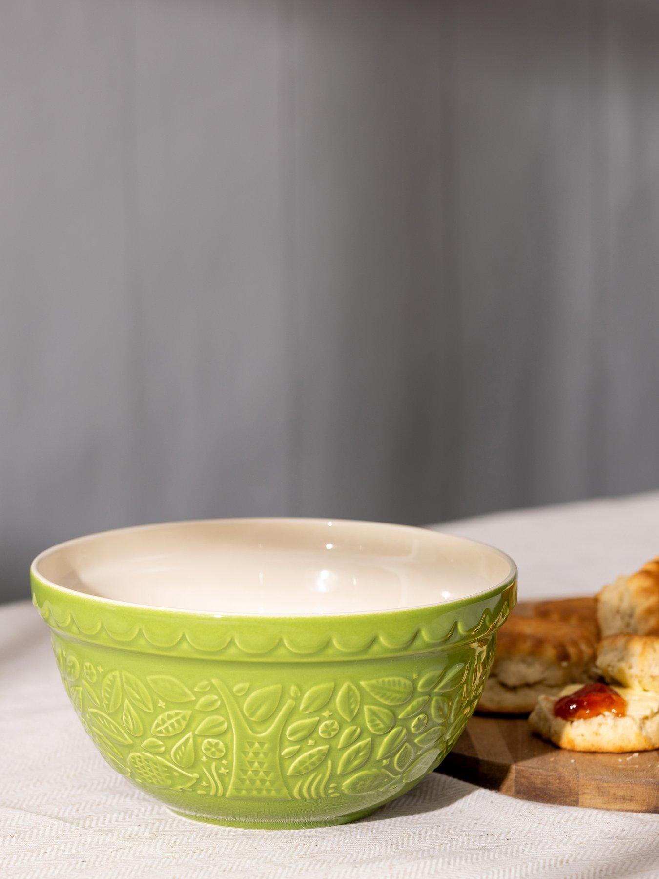 Image 1 of 5 of Mason Cash IN THE FOREST 21CM HEDGEHOG GREEN MIXING BOWL
