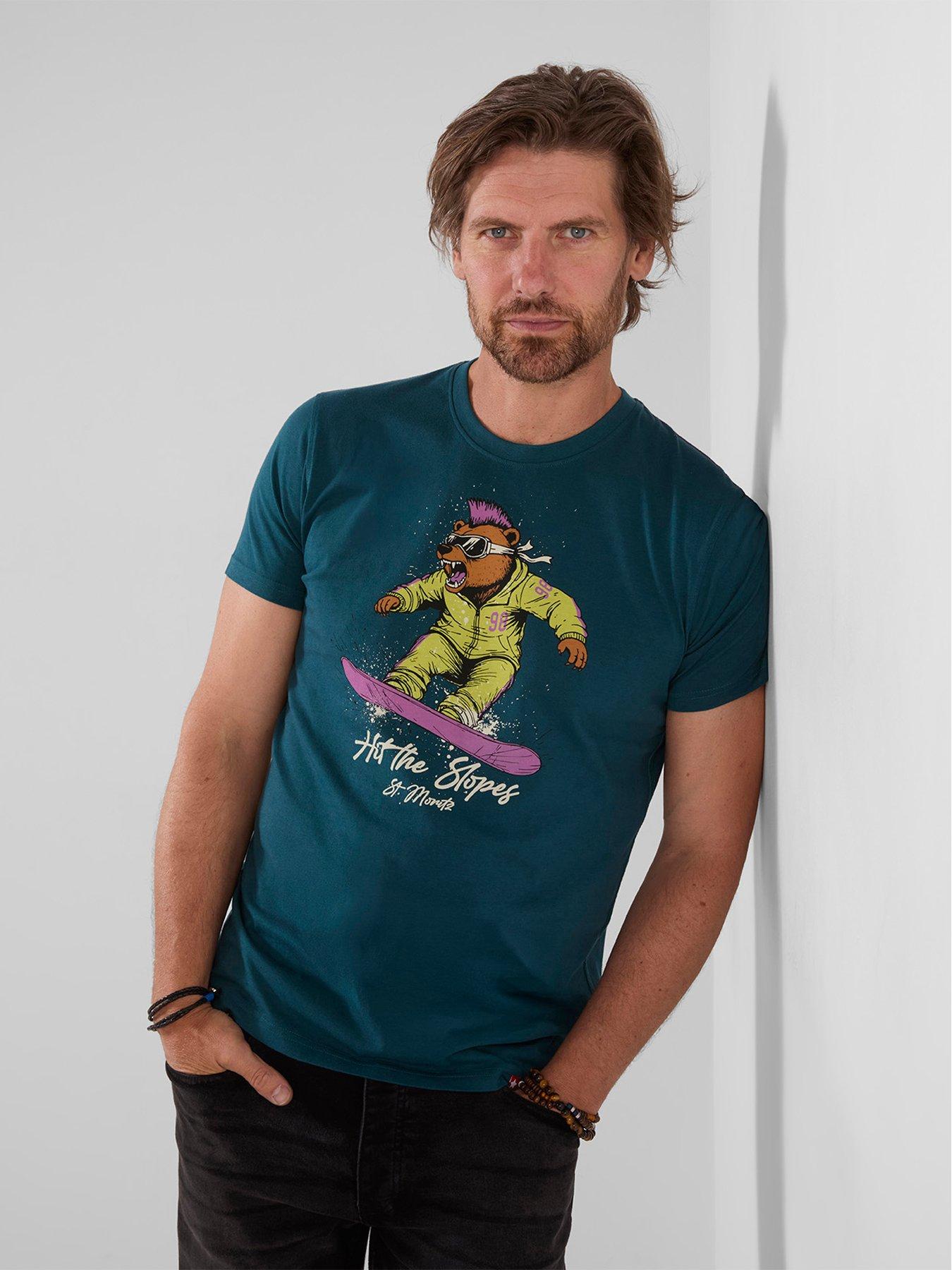 Joe Browns Bear On A Board T-shirt