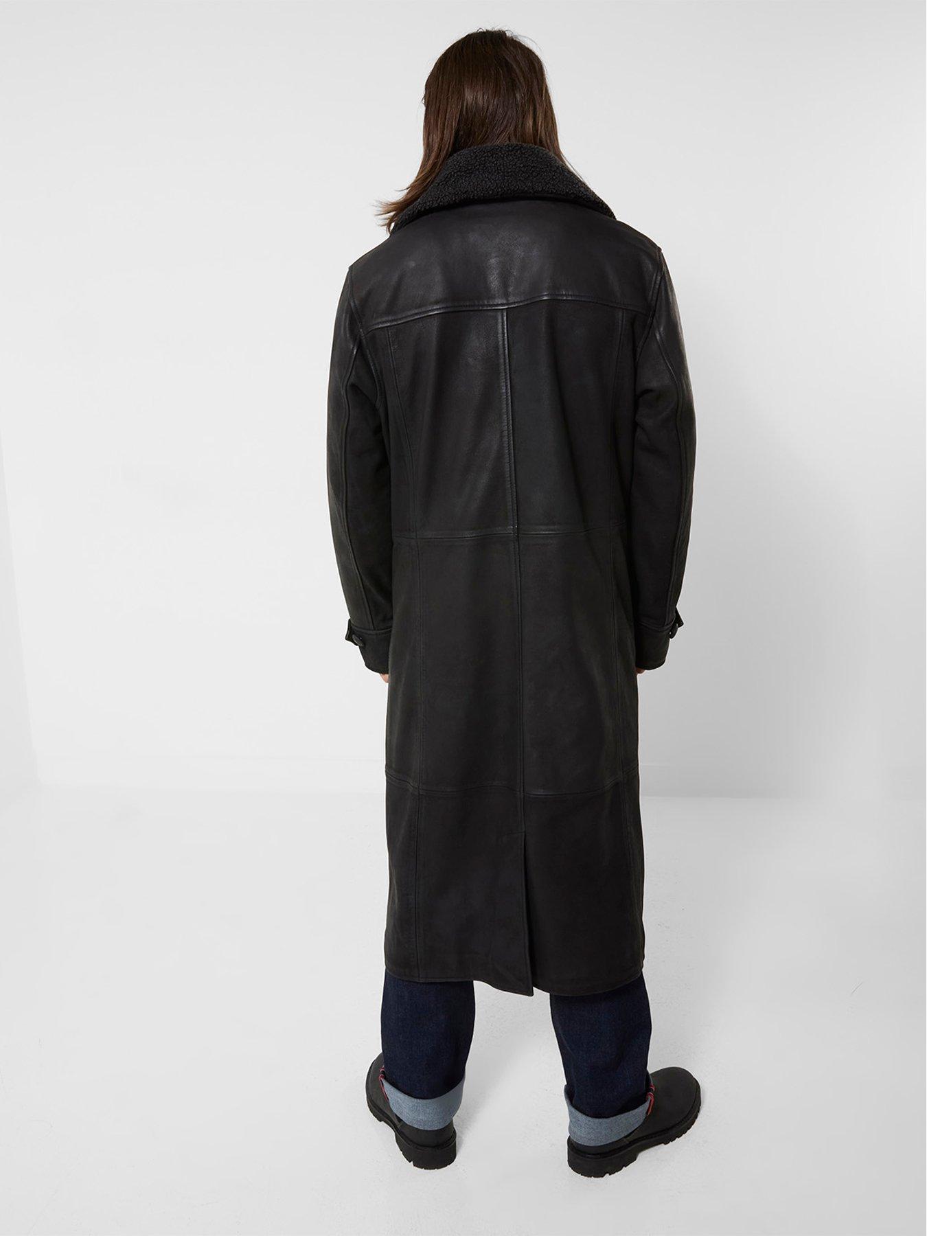 Image 2 of 7 of Joe Browns Cool Collar Longline Leather Coat