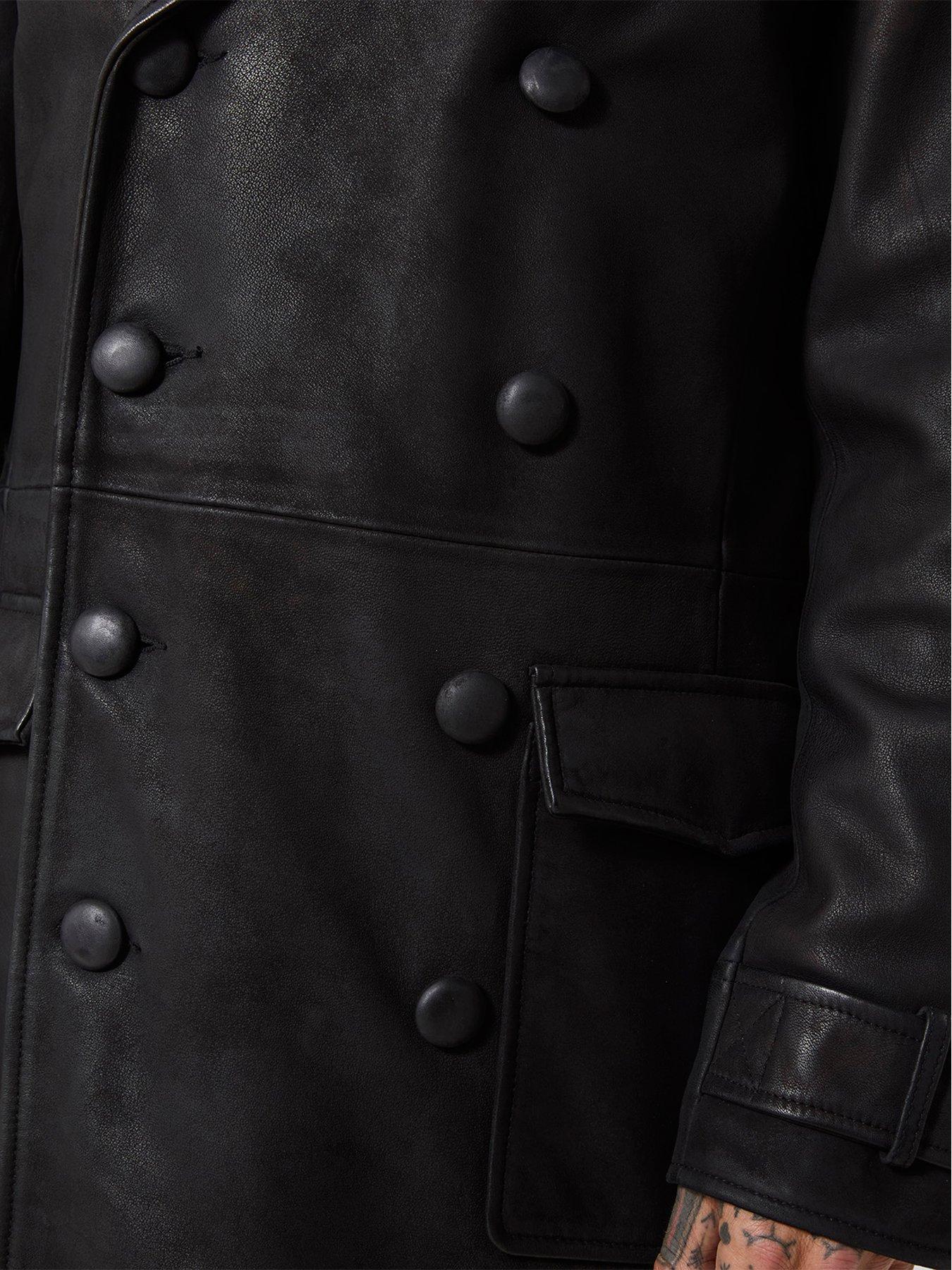 Image 3 of 7 of Joe Browns Cool Collar Longline Leather Coat