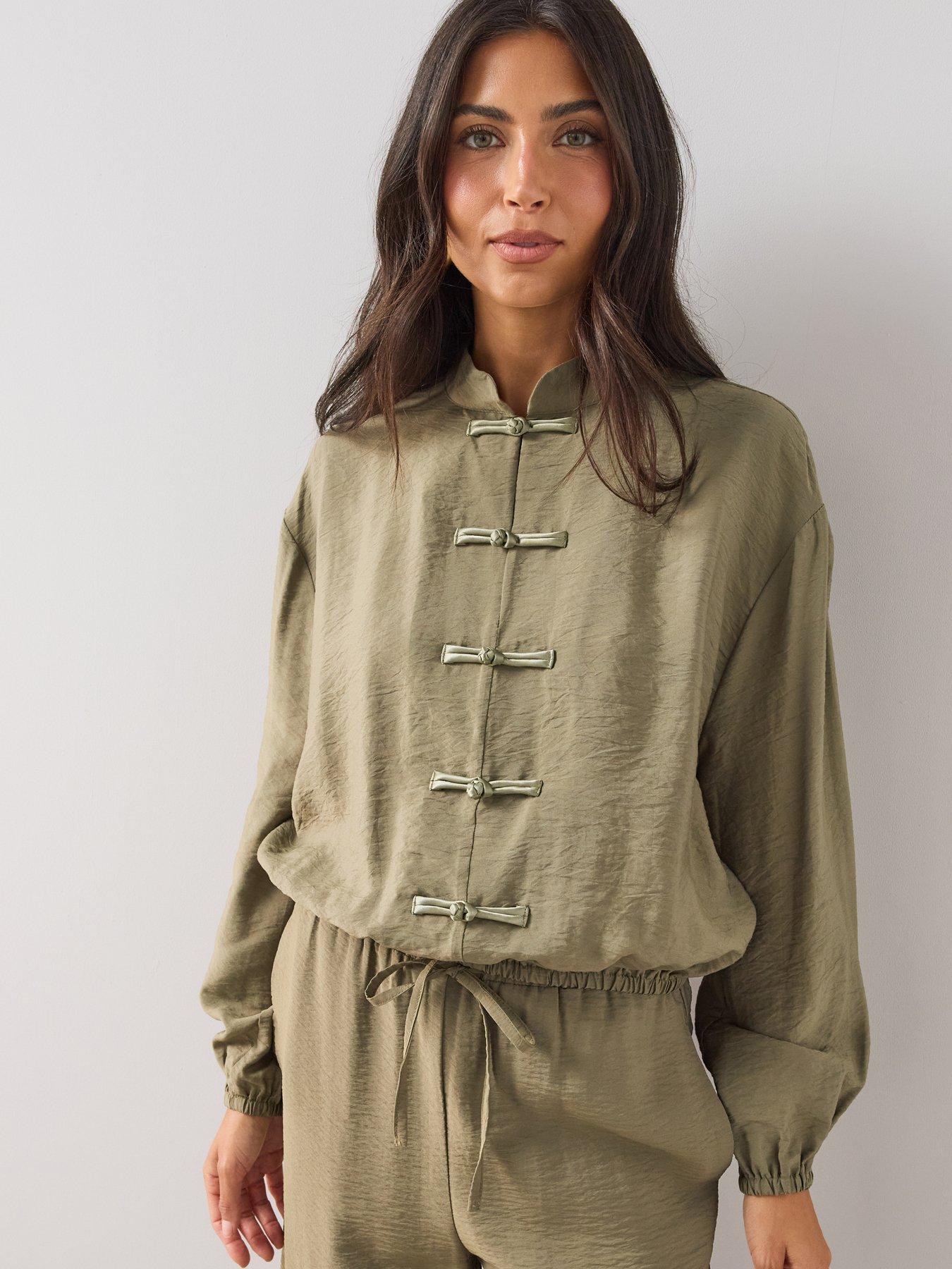Image 1 of 6 of The Very Collection Mandarin Track Jacket