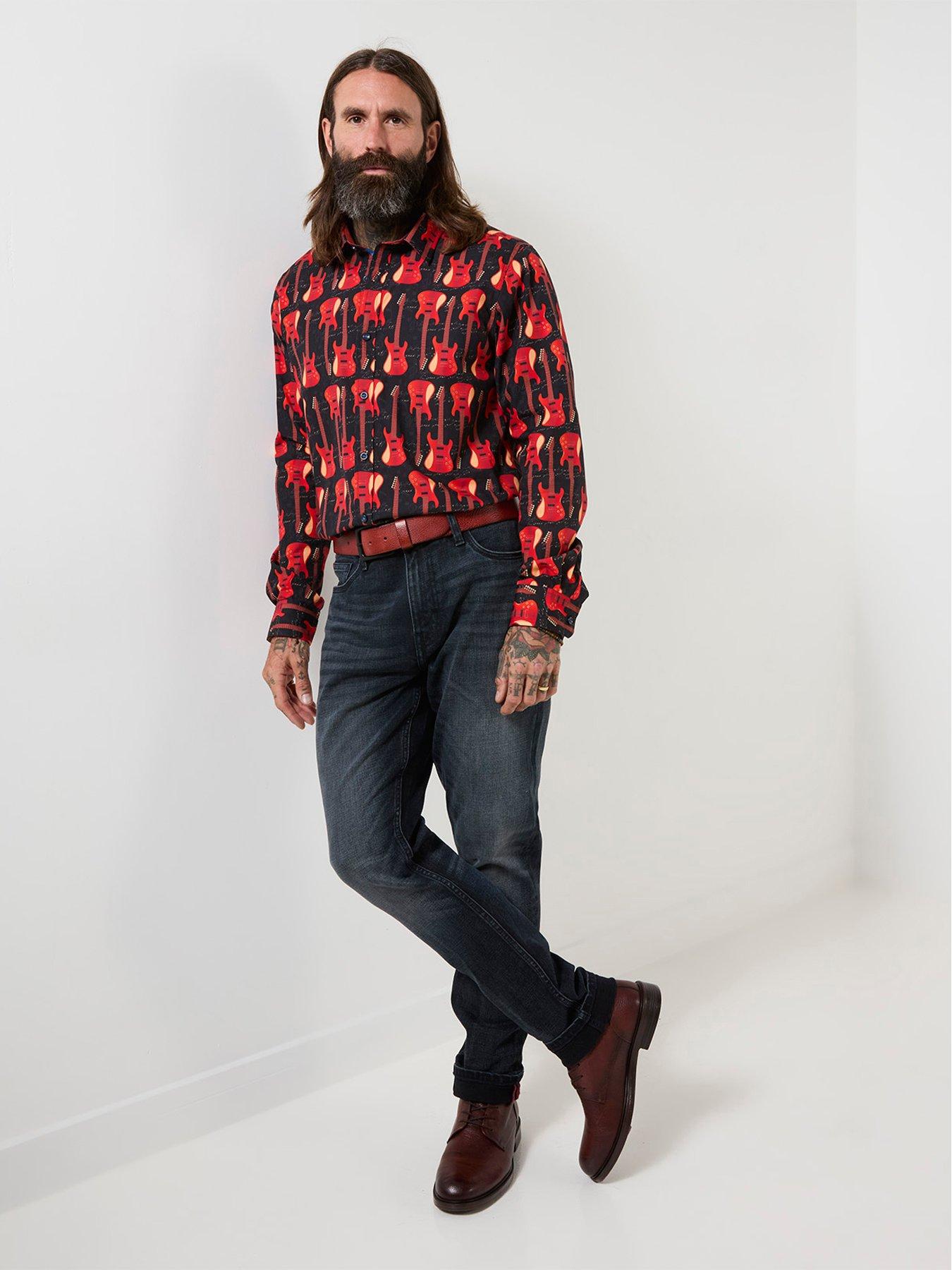 Image 3 of 6 of Joe Browns Guitar Line Up Print Shirt