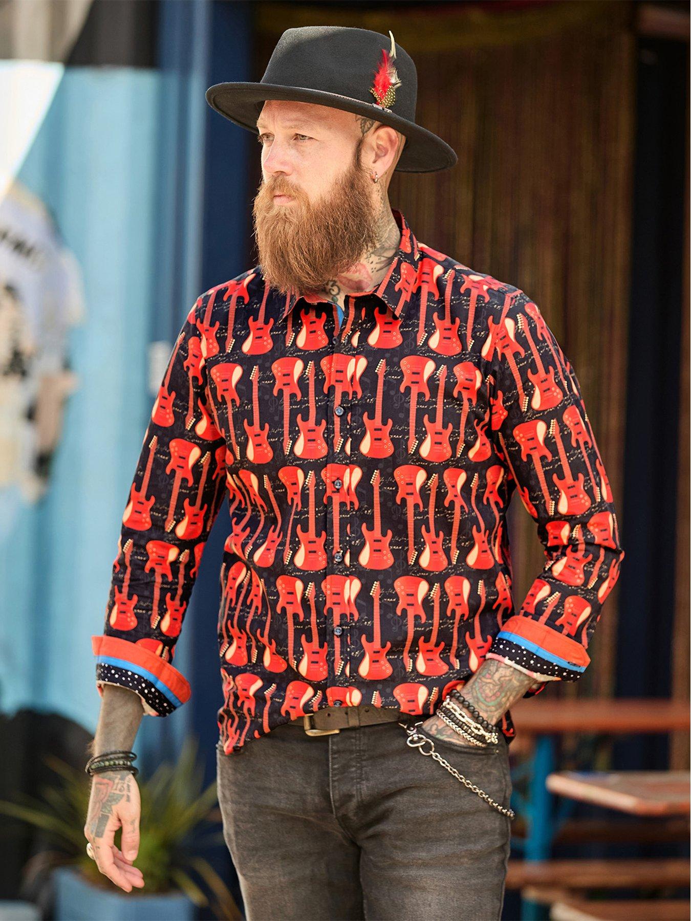 Image 5 of 6 of Joe Browns Guitar Line Up Print Shirt
