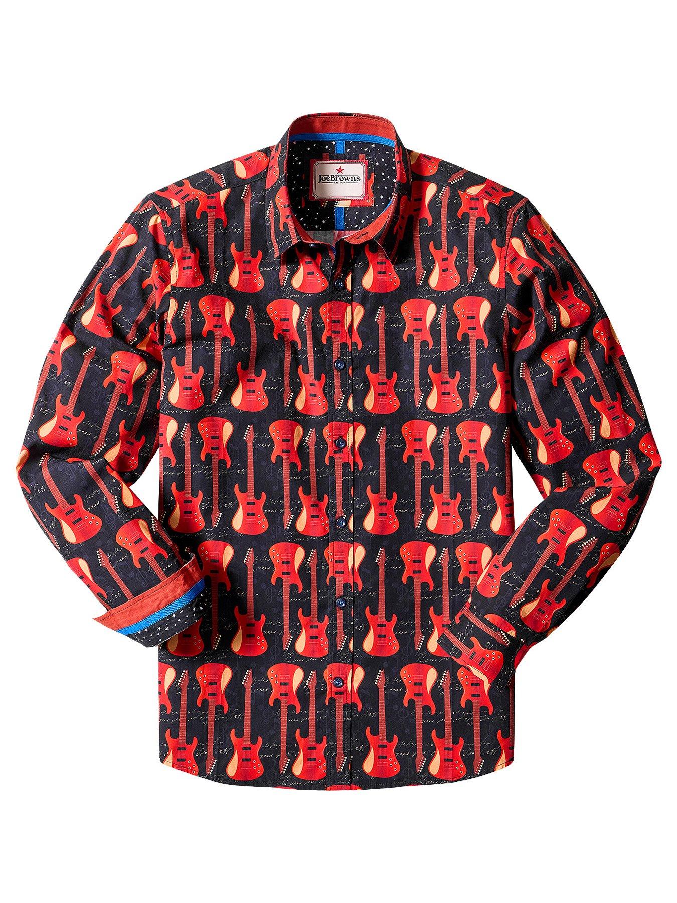 Image 6 of 6 of Joe Browns Guitar Line Up Print Shirt