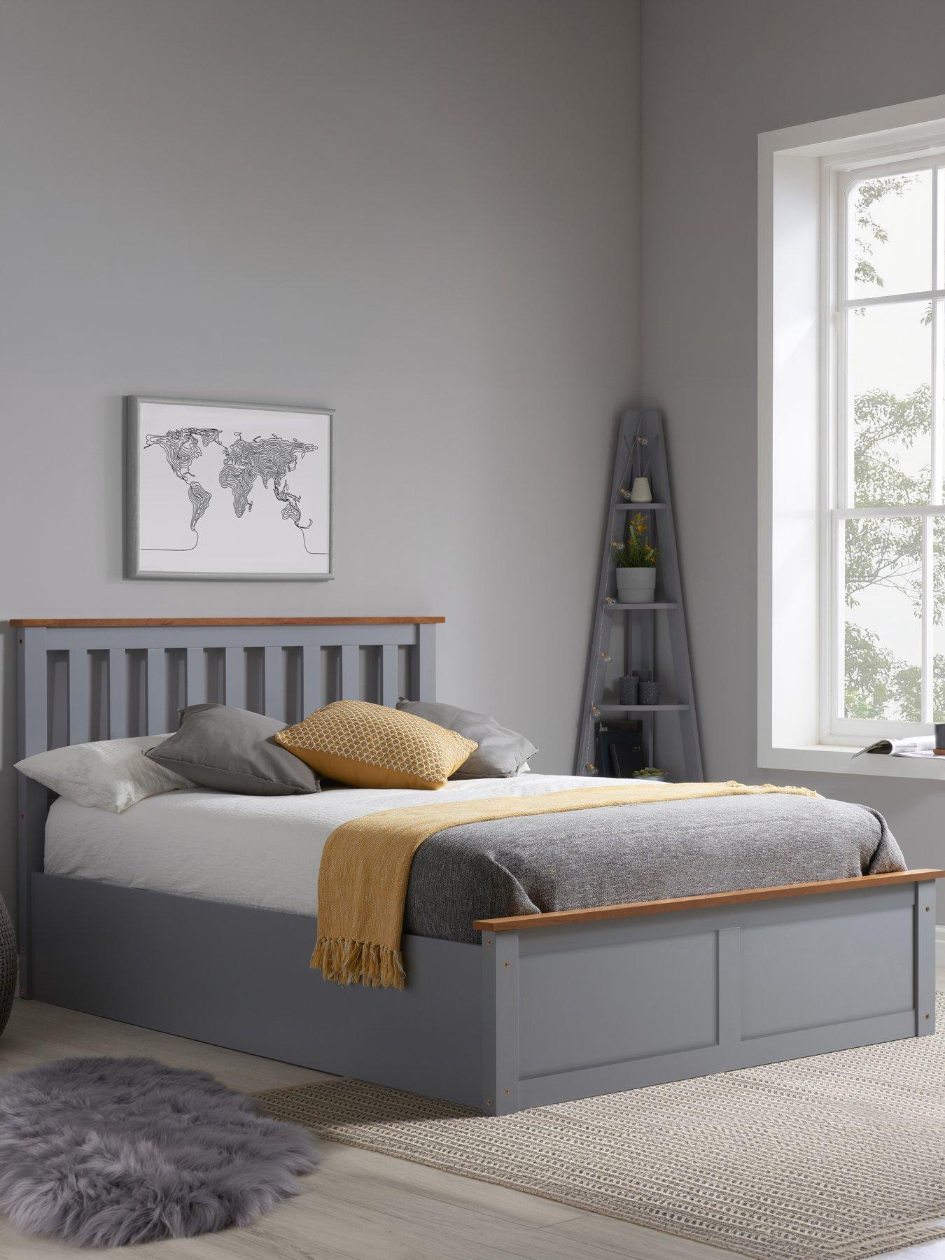 Birlea Phoenix Ottoman Wooden Bed - Dark Grey