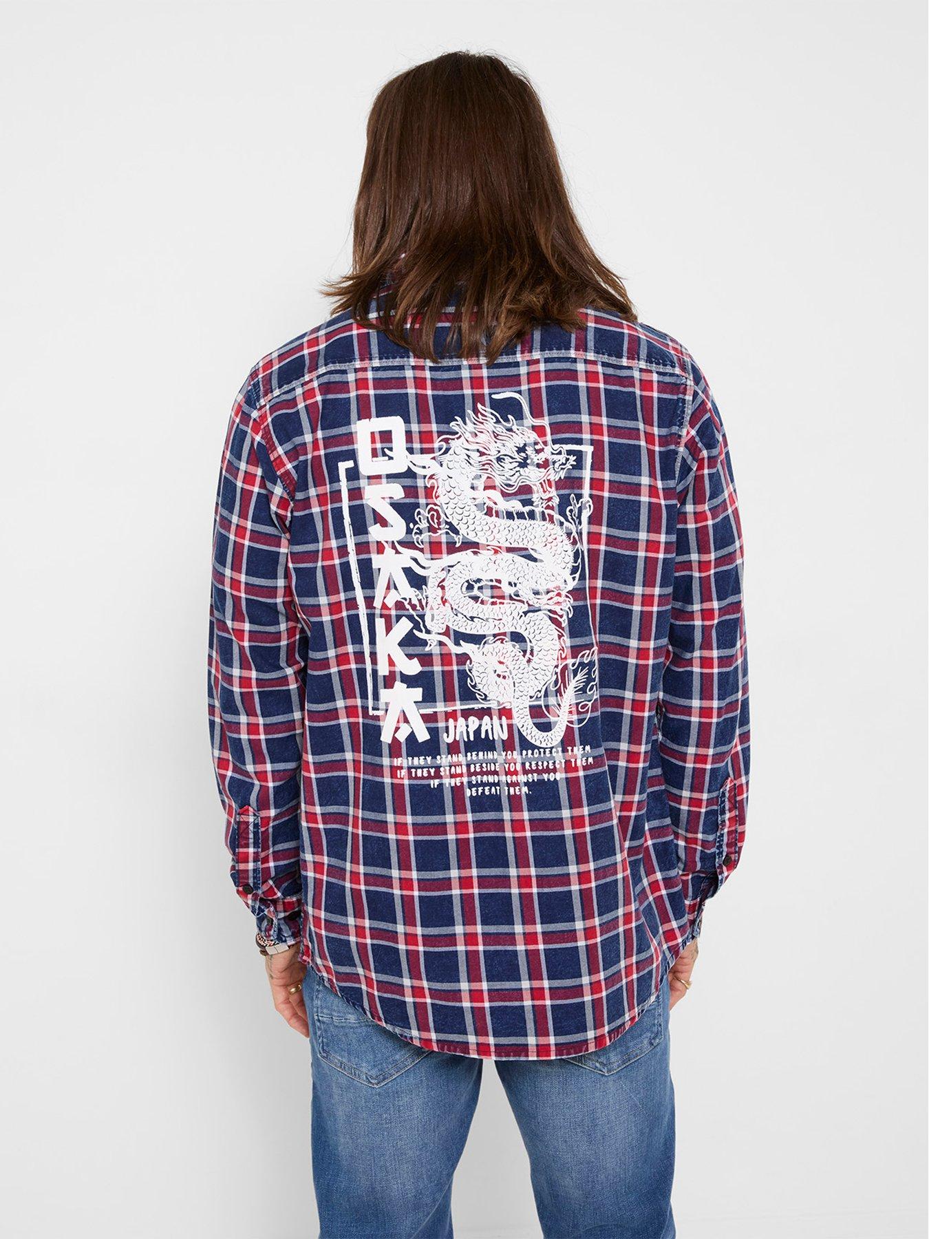 Image 2 of 7 of Joe Browns Brilliant Back Print Check Shirt