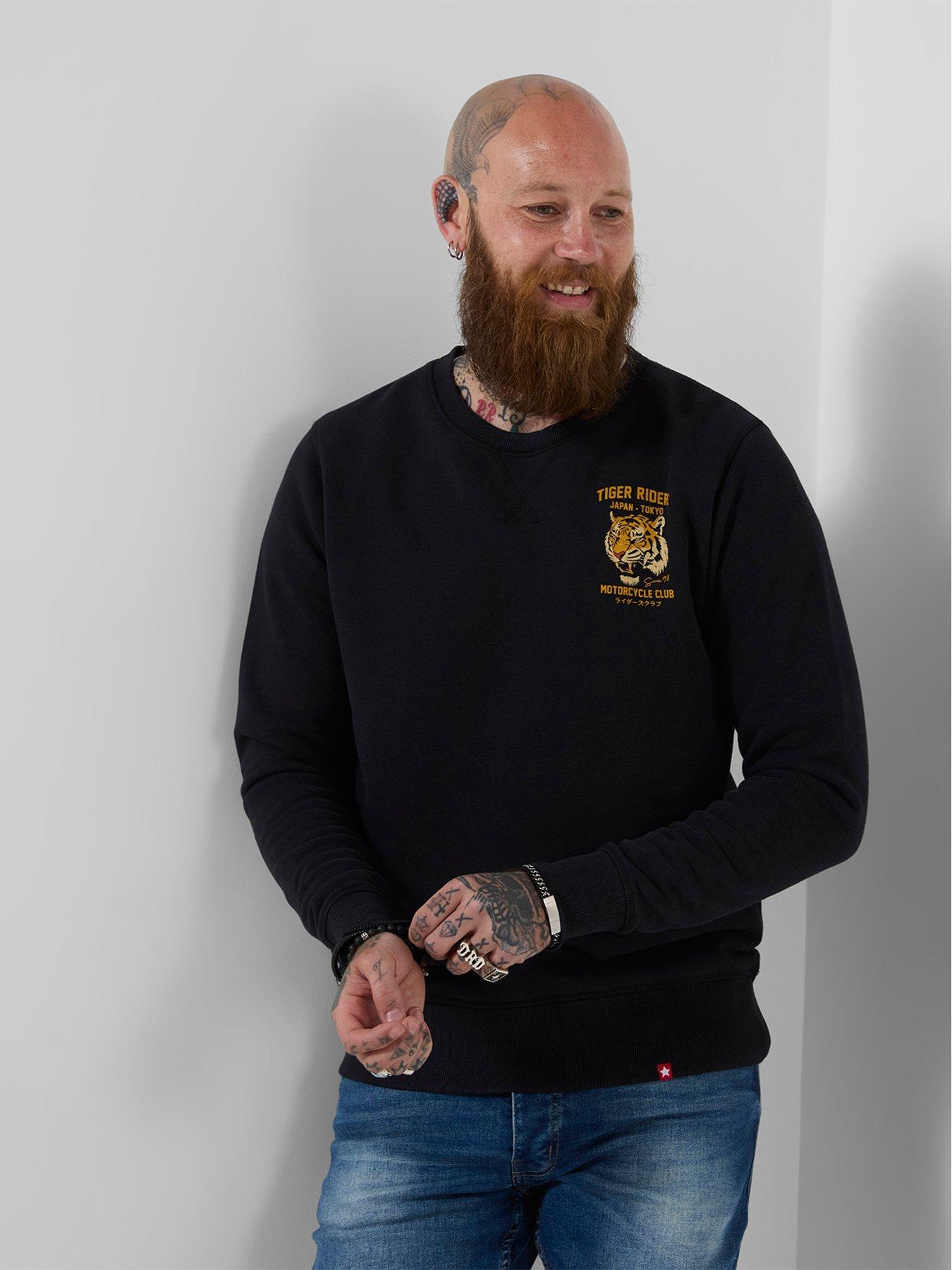 Image 1 of 7 of Joe Browns Tiger Riders Back Print Crew