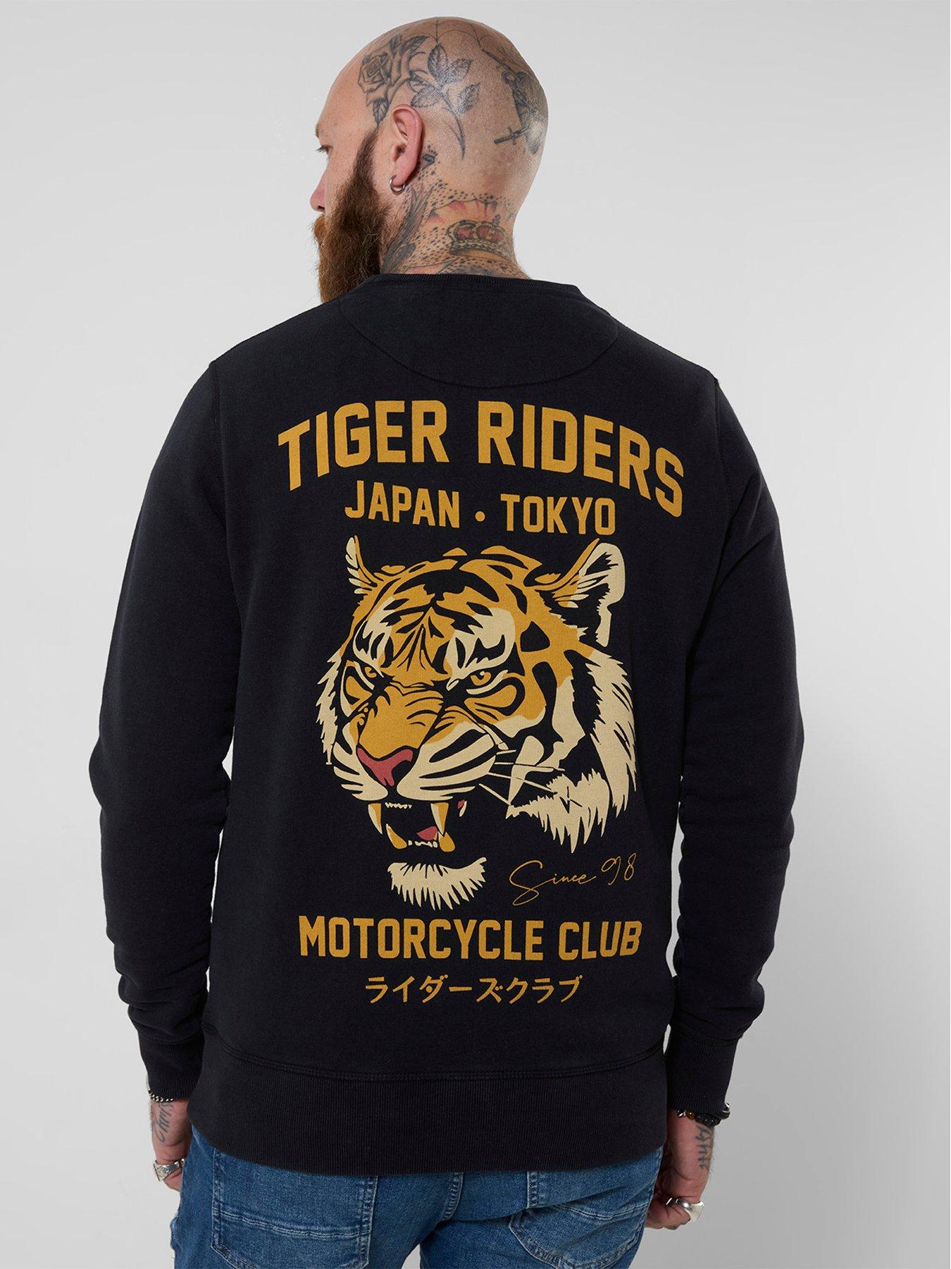 Image 2 of 7 of Joe Browns Tiger Riders Back Print Crew