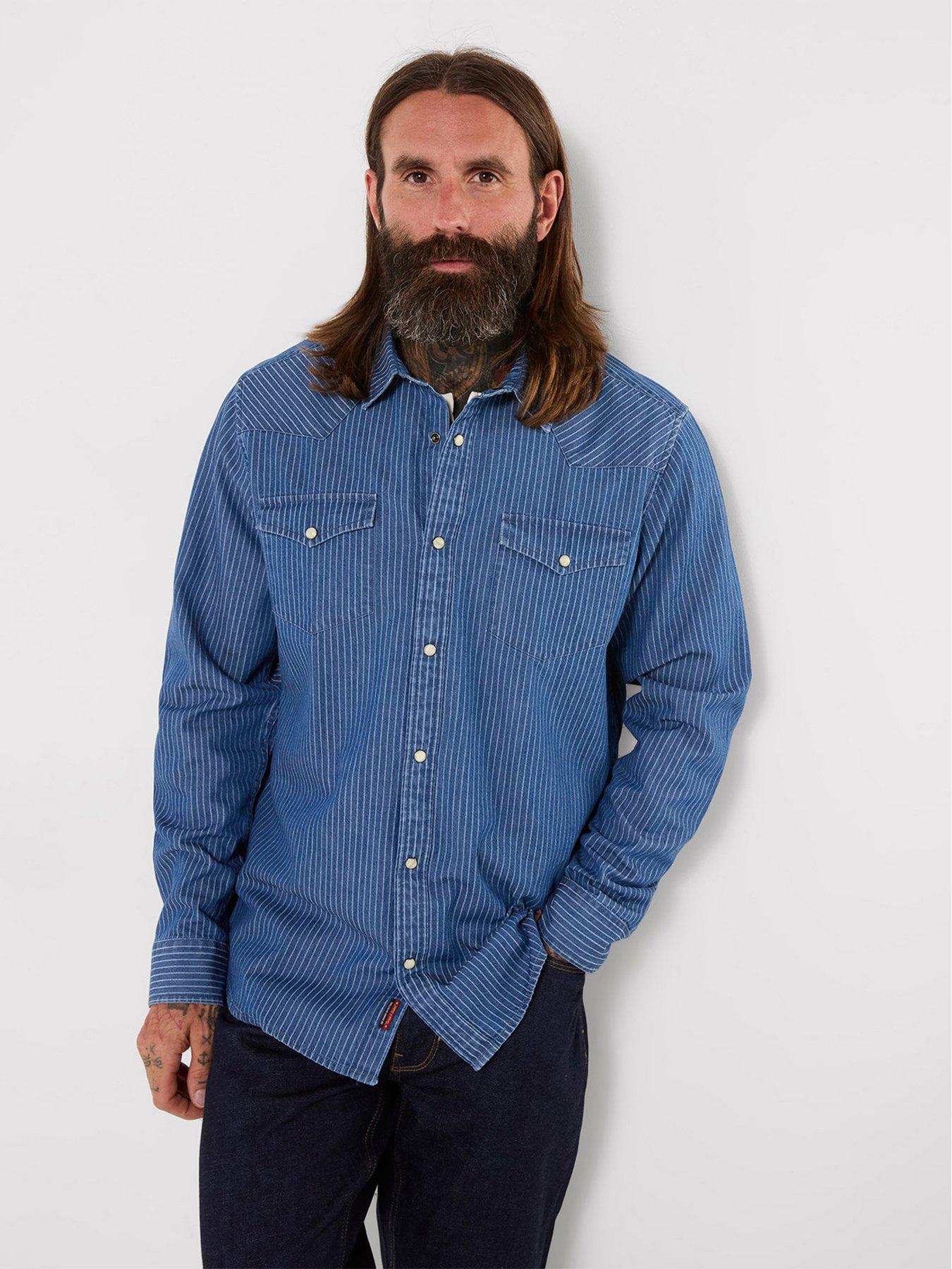 Joe Browns Yardline Stripe Denim Shirt