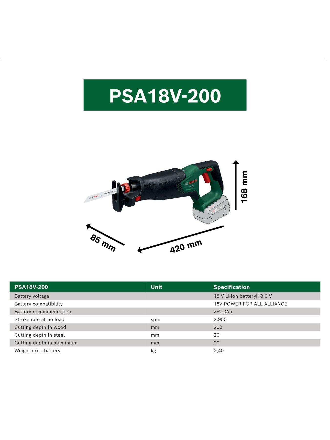 Image 7 of 7 of Bosch PSA18V-200 Cordless Reciprocating Saw