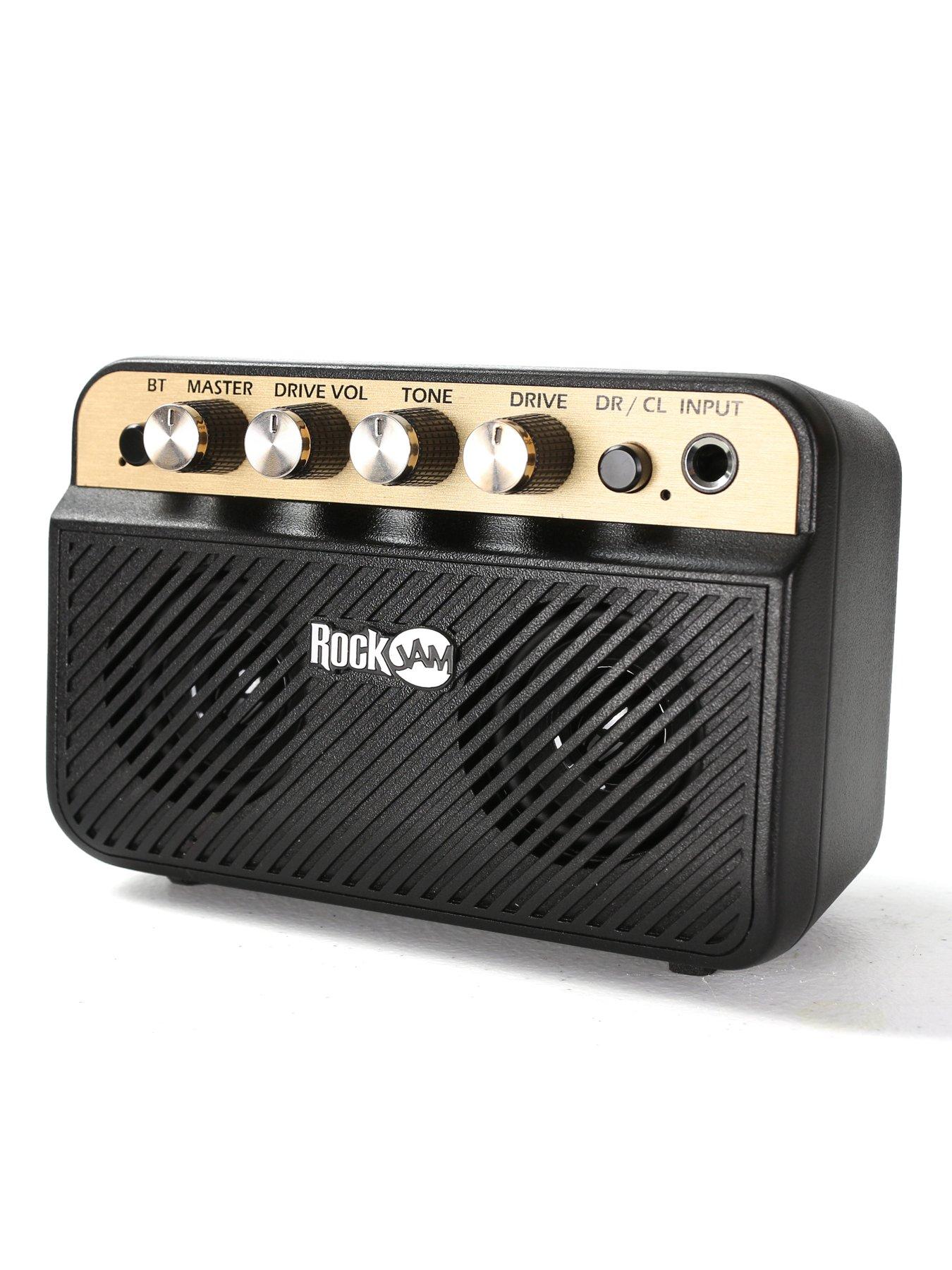 Image 2 of 6 of RockJam RockJam RJMINI 10W Portable Guitar Amplifier with Bluetooth, Rechargeable Battery, USB-C Charging, Headphone Jack and Twin Speakers
