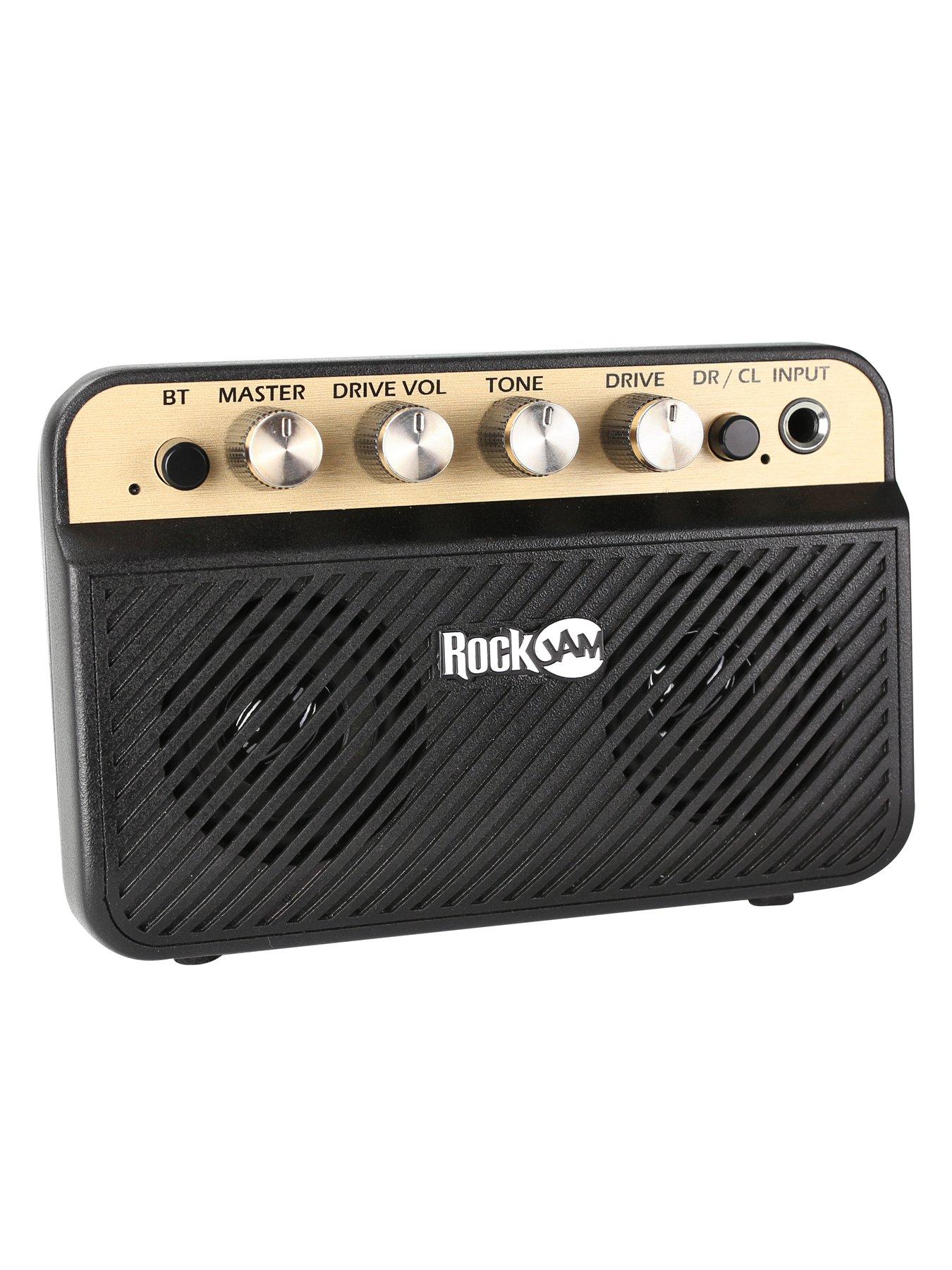 Image 3 of 6 of RockJam RockJam RJMINI 10W Portable Guitar Amplifier with Bluetooth, Rechargeable Battery, USB-C Charging, Headphone Jack and Twin Speakers