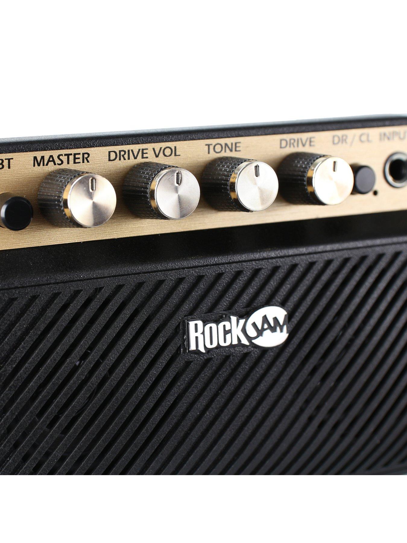Image 4 of 6 of RockJam RockJam RJMINI 10W Portable Guitar Amplifier with Bluetooth, Rechargeable Battery, USB-C Charging, Headphone Jack and Twin Speakers