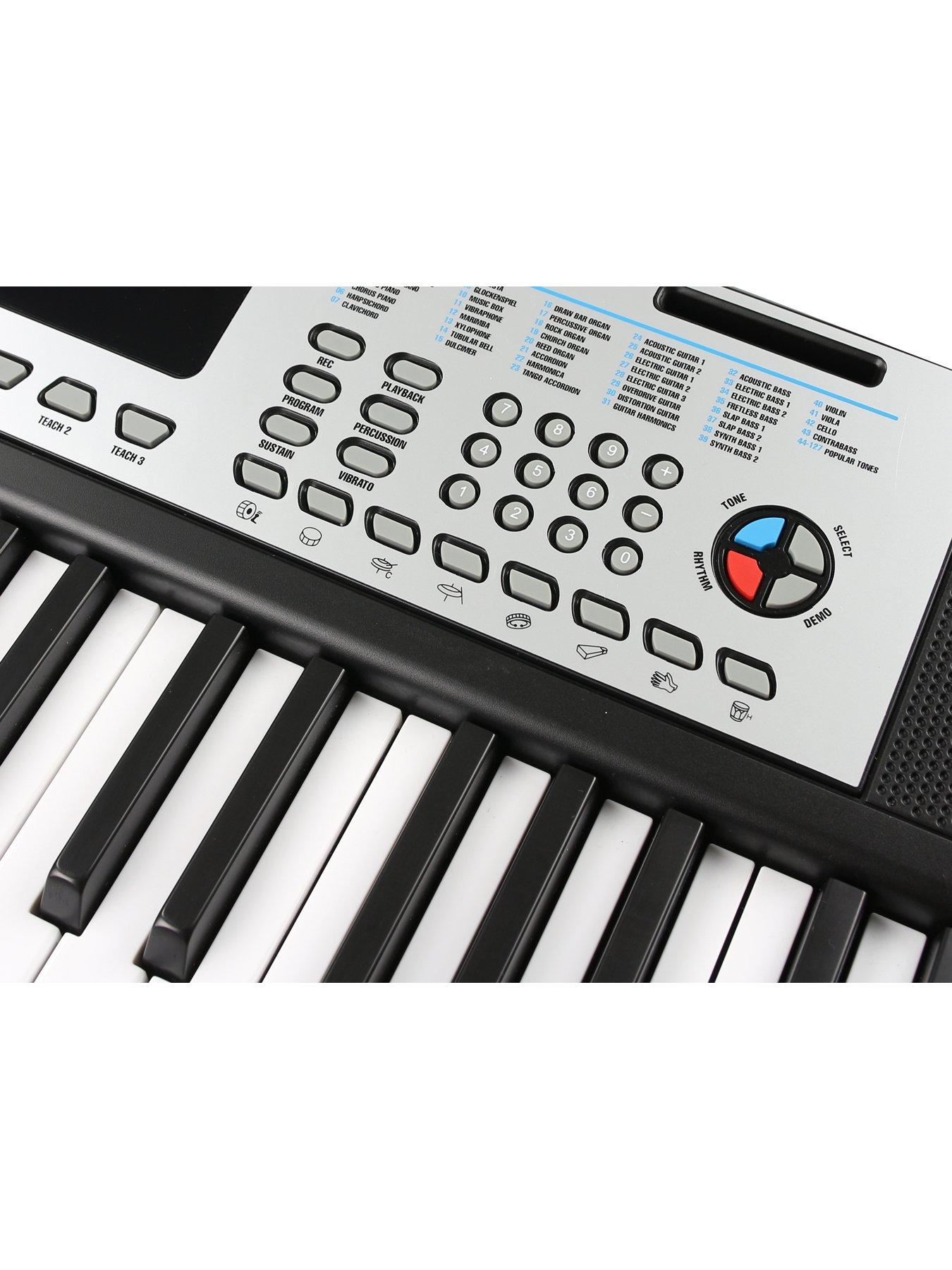 Image 4 of 7 of RockJam RockJam RJ4061-SK 61 Key Full Size Keyboard Piano Kit with Stand, Stool, Key Stickers, 128 Sounds, Teaching Modes and Apps