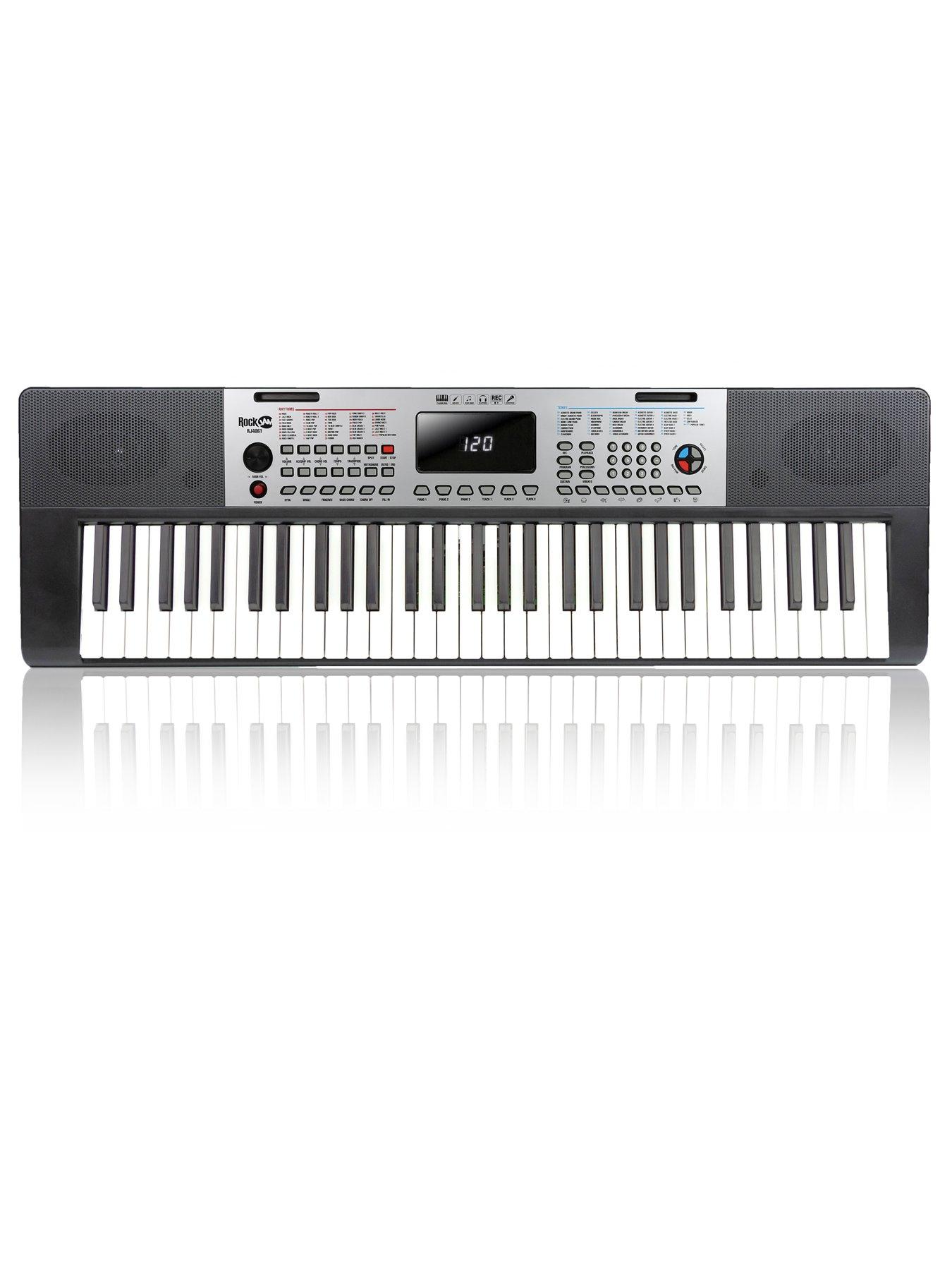 Image 5 of 7 of RockJam RockJam RJ4061-SK 61 Key Full Size Keyboard Piano Kit with Stand, Stool, Key Stickers, 128 Sounds, Teaching Modes and Apps
