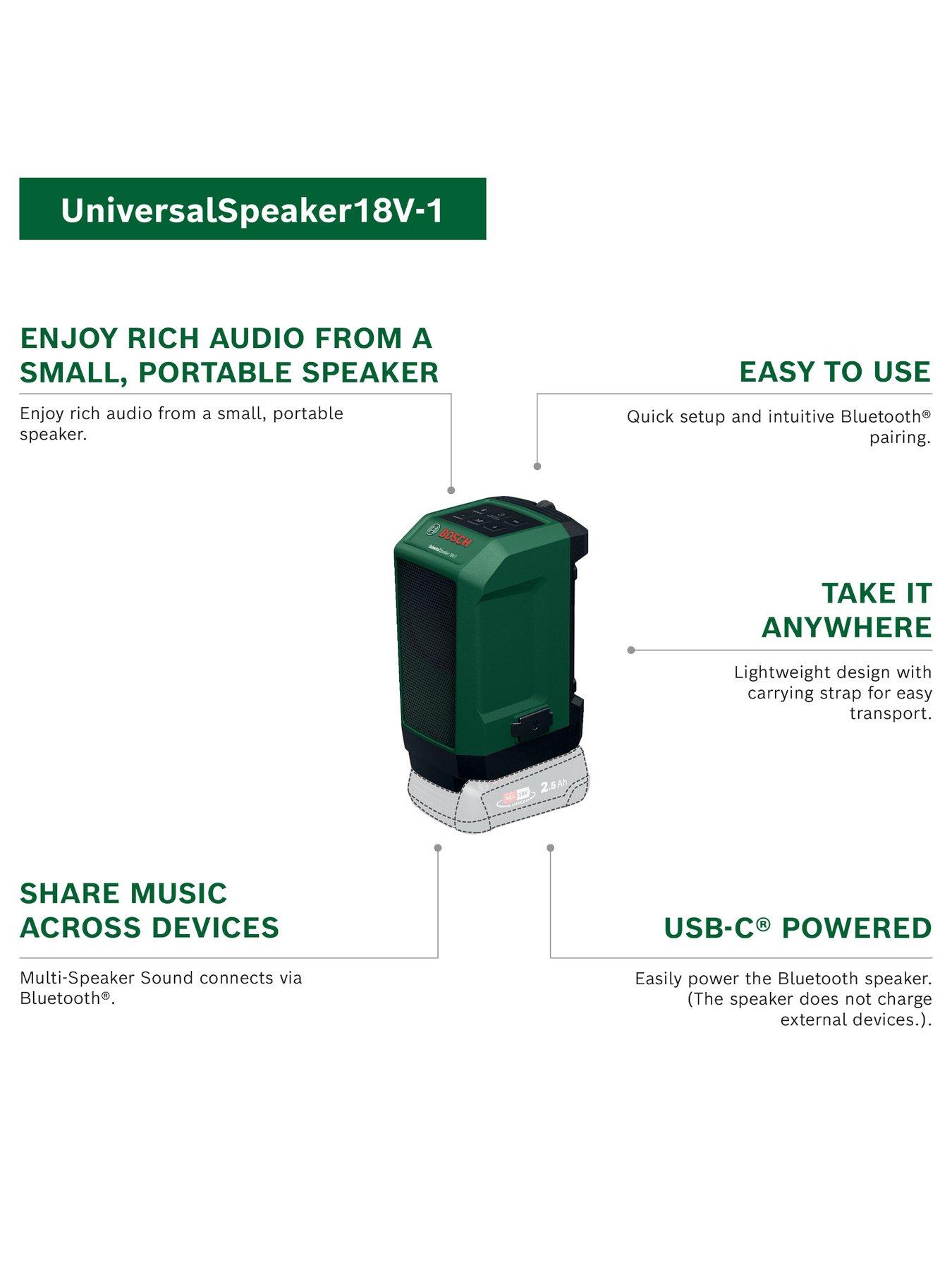 Image 2 of 7 of Bosch Bluetooth Speaker UniversalSpeaker 18V-1