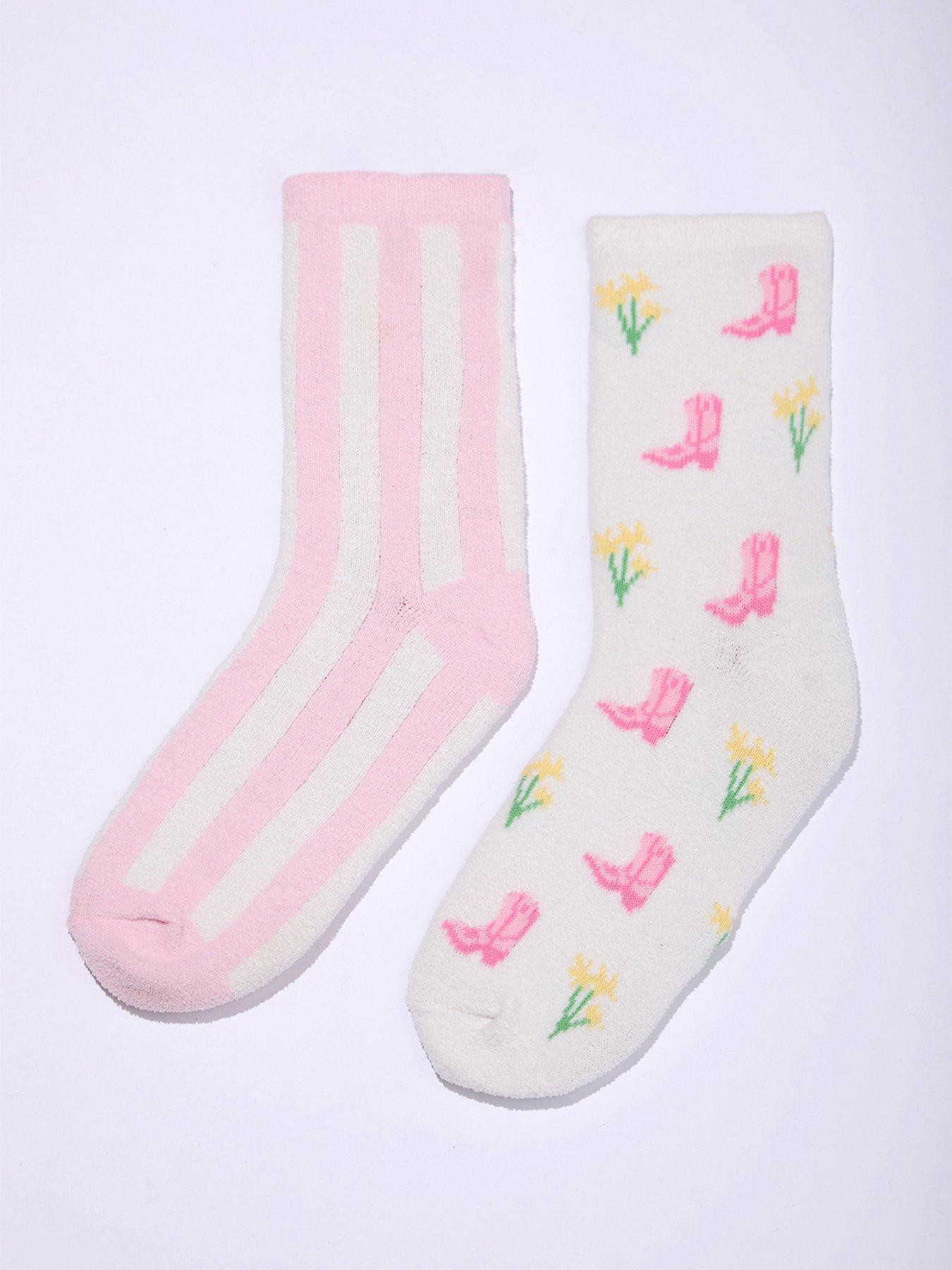 Boux Avenue Boux Avenue Cowgirl Dreams Cosy Ankle 2 Pk - Pink Mix