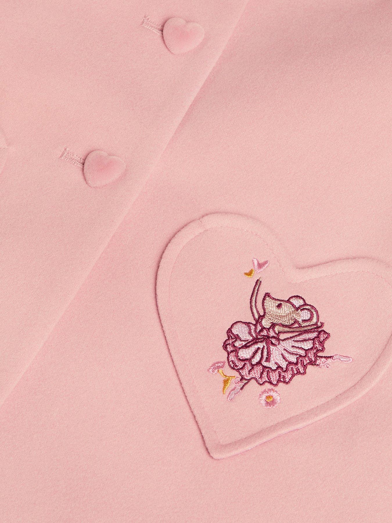 Image 4 of 4 of Monsoon Baby Girls Smart Fairy Ballerina Coat - Pink