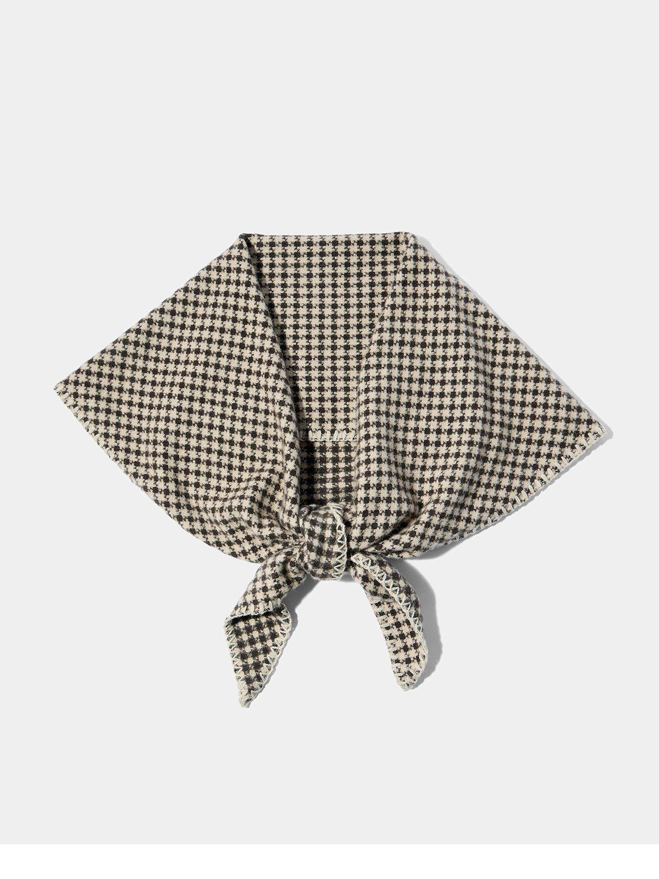 Image 1 of 2 of Mint Velvet Houndstooth Triangle Scarf - Multi