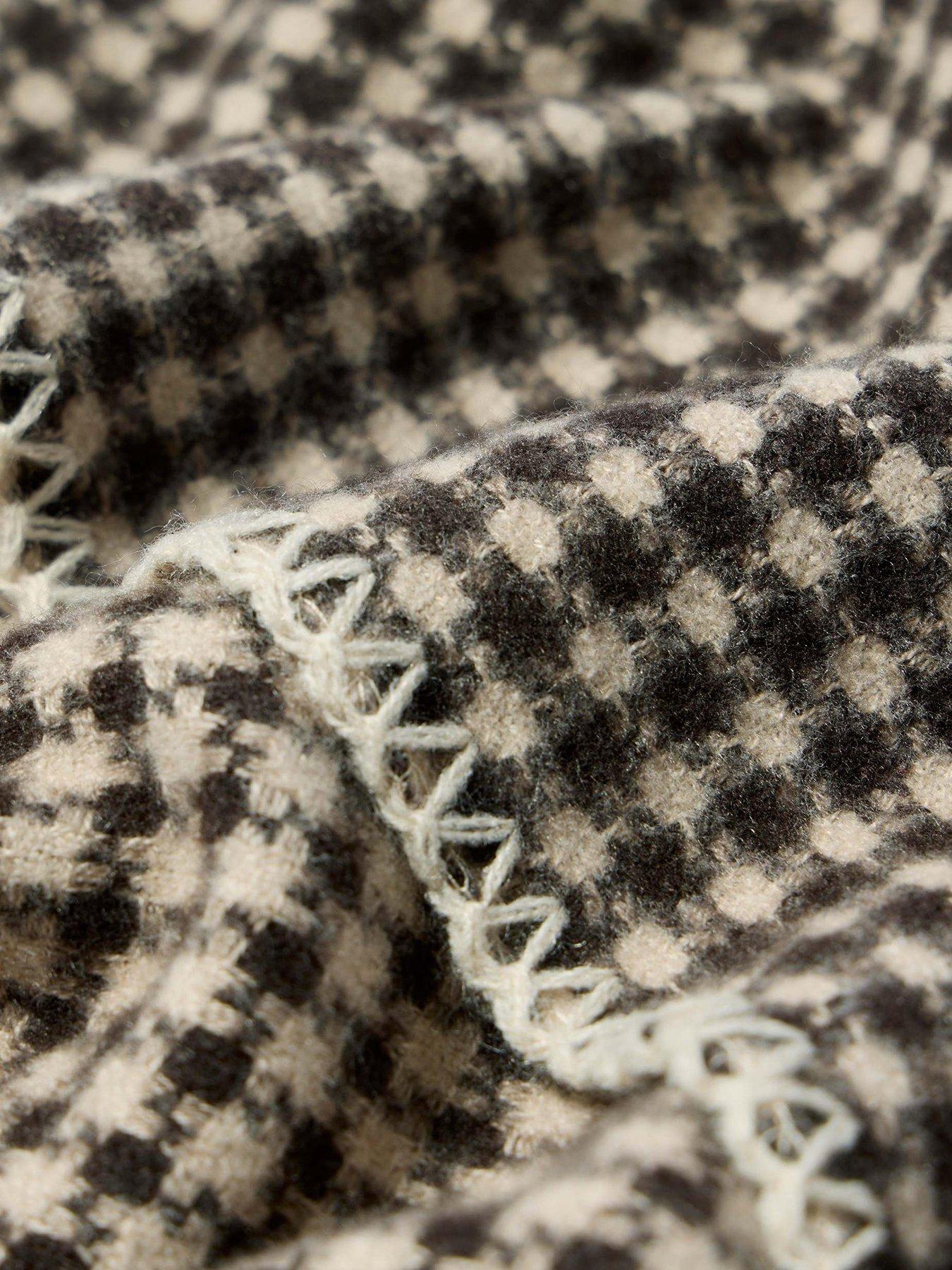 Image 2 of 2 of Mint Velvet Houndstooth Triangle Scarf - Multi