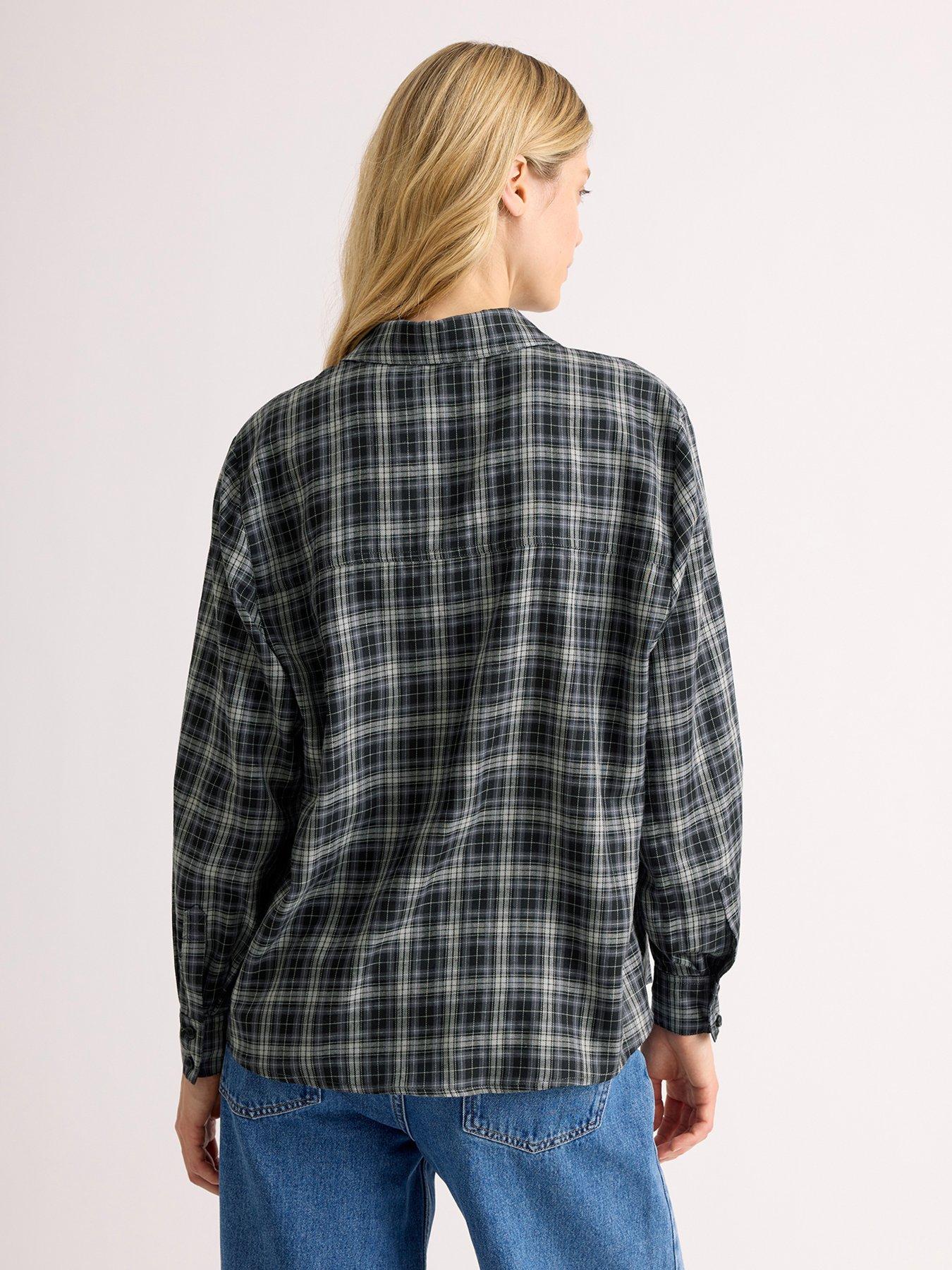 Image 2 of 4 of Albaray Check Shirt - Grey