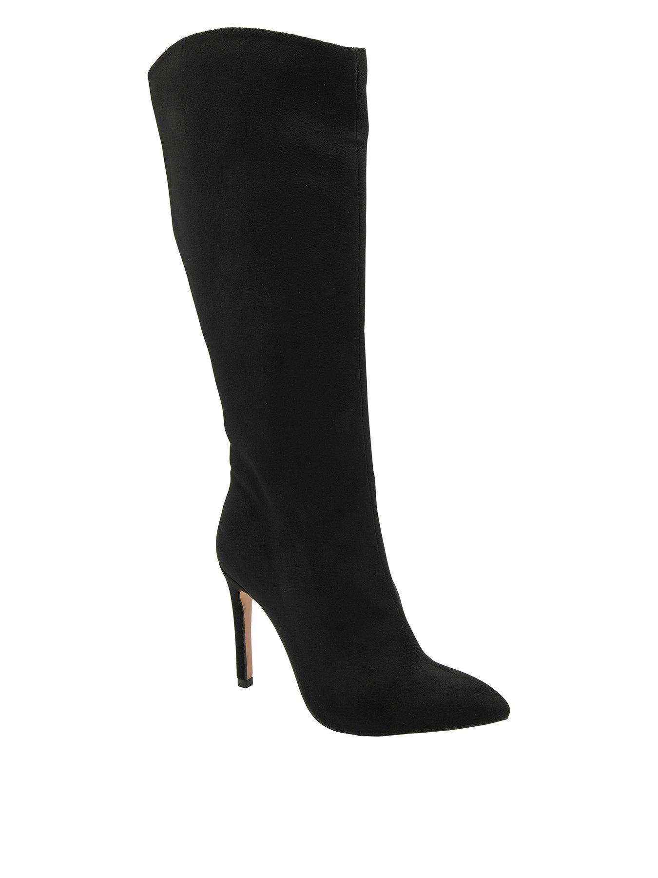 Image 1 of 4 of Ravel Gibson Knee High Heeled Boot - Black