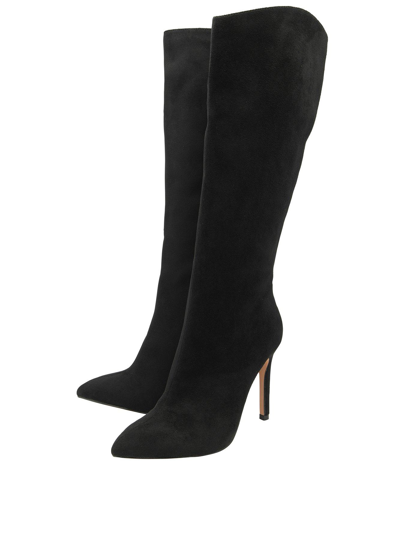 Image 2 of 4 of Ravel Gibson Knee High Heeled Boot - Black