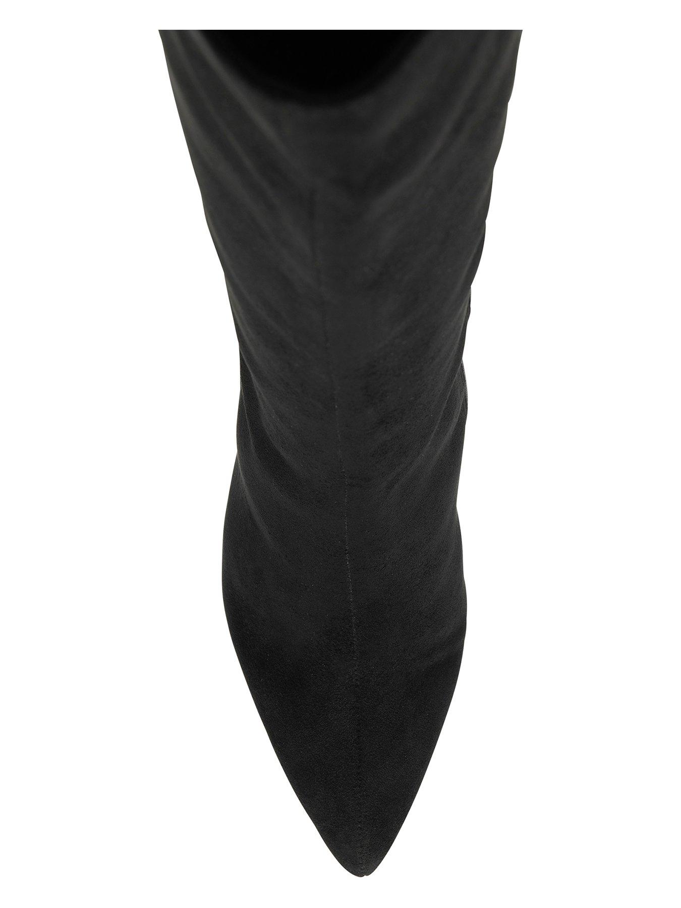 Image 4 of 4 of Ravel Gibson Knee High Heeled Boot - Black