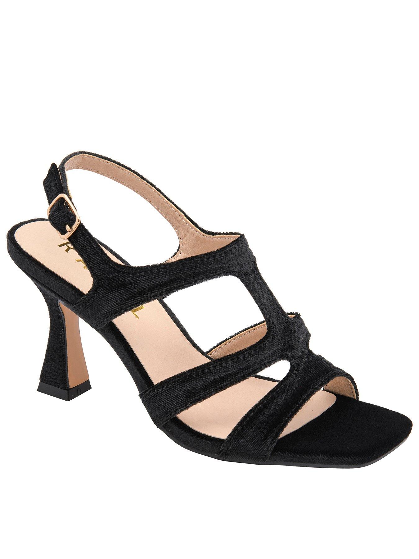 Image 1 of 4 of Ravel Morrell Open Toe Heel Sandal - Black