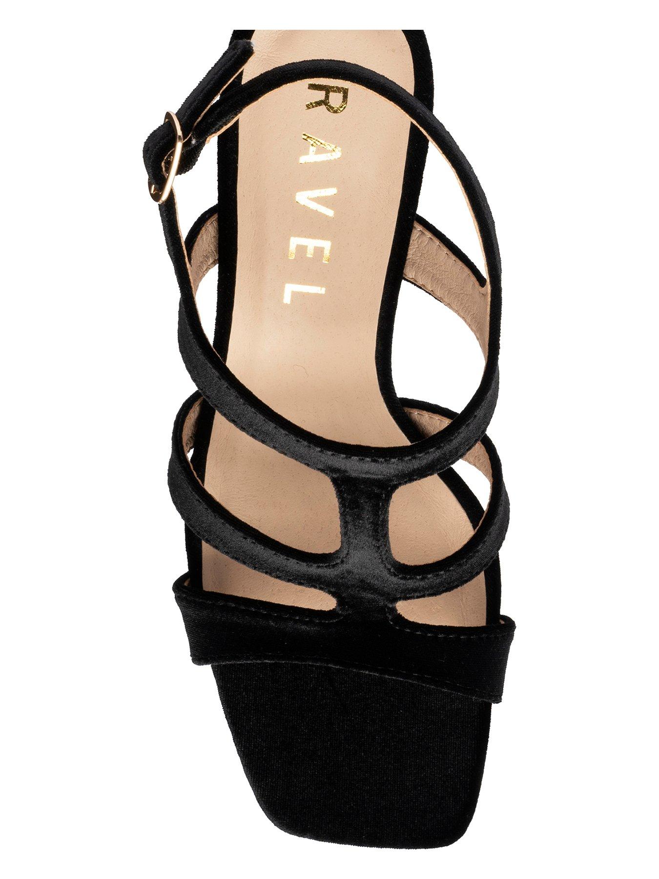 Image 4 of 4 of Ravel Morrell Open Toe Heel Sandal - Black