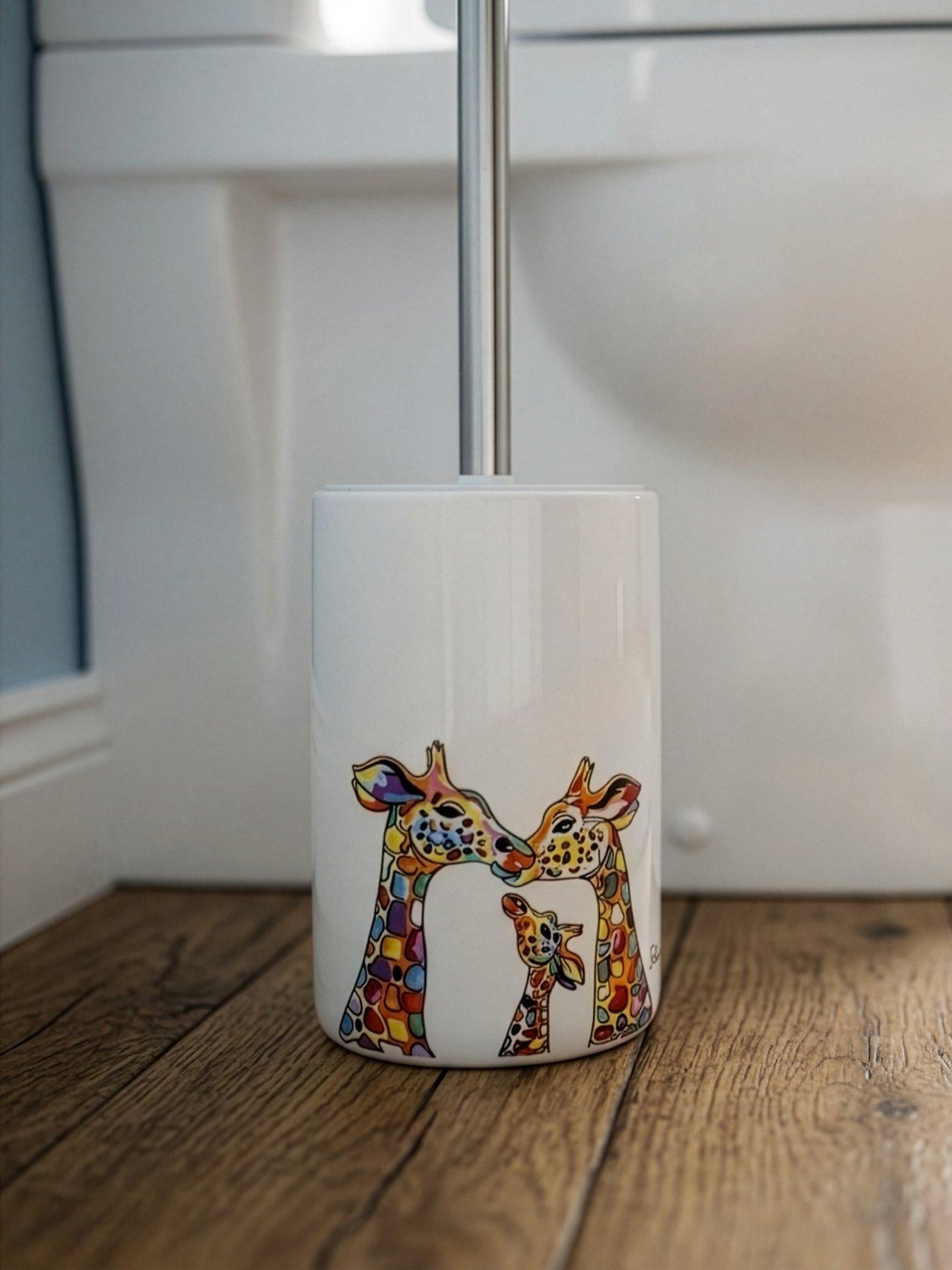 Image 1 of 5 of Croydex Steven Brown Toilet Brush - Giraffe Family