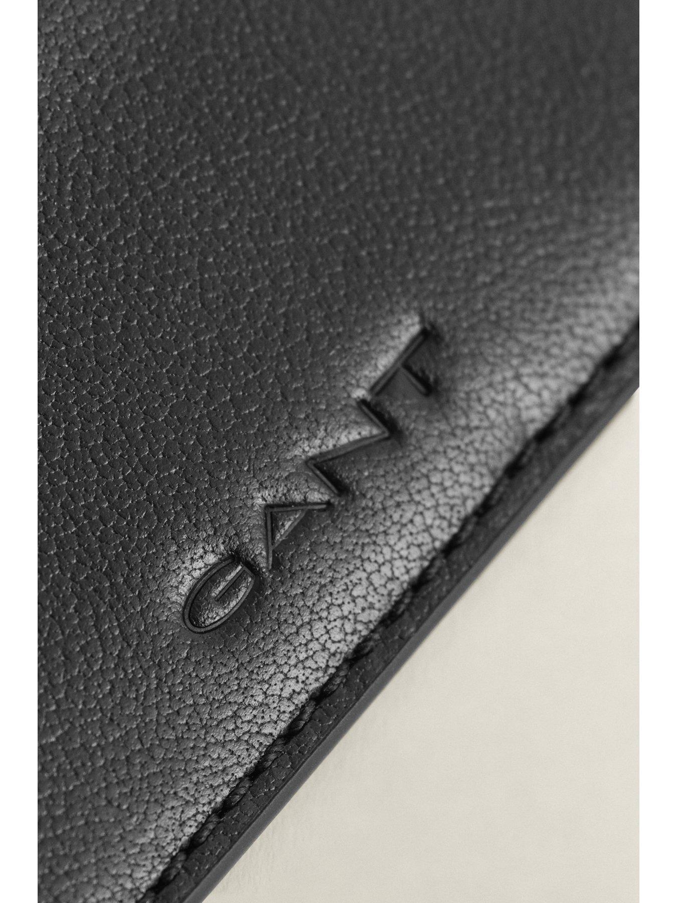 Image 2 of 2 of GANT Mens Leather Slim Card Slots Card Holder - Black