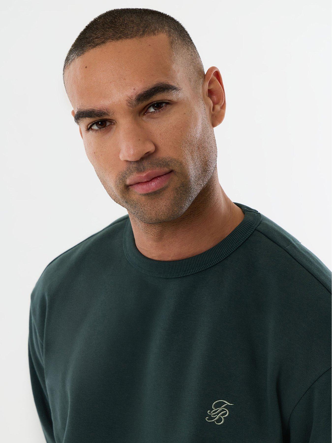 Image 4 of 4 of Threadbare Mens Fleece Crew Neck Celtic - Evergreen (relaxed Fit Sweatshirt)