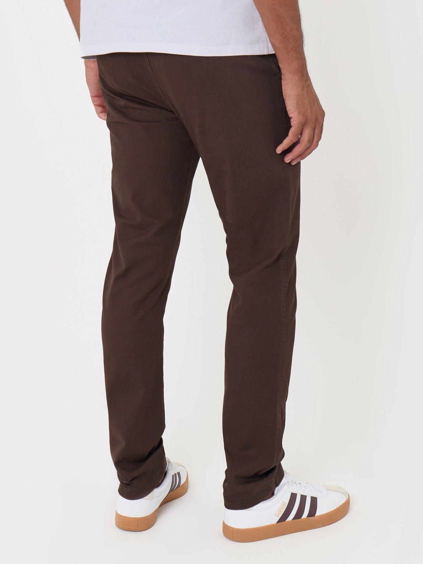 Image 2 of 4 of Threadbare Slim Fit Cargo Trousers In Brown