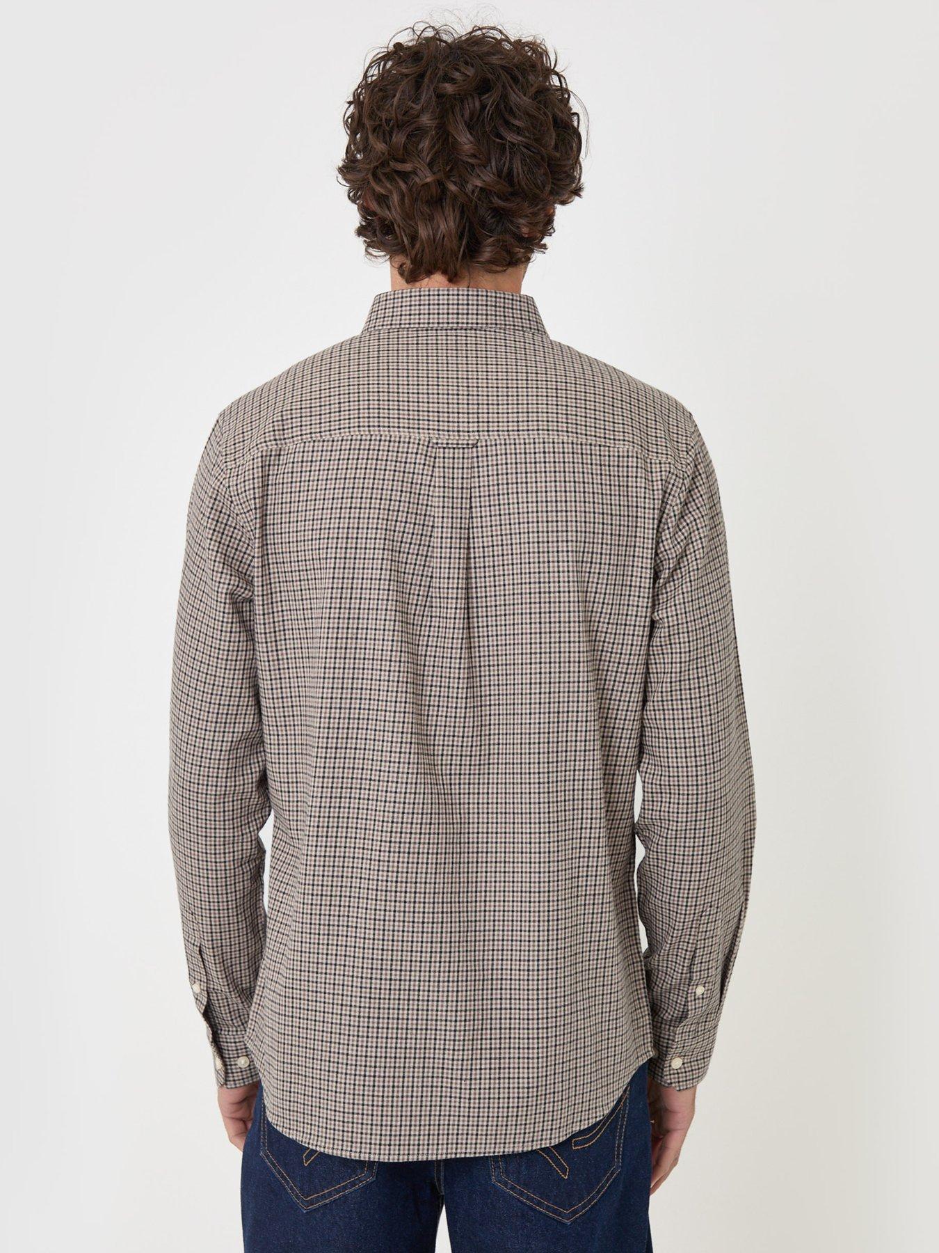 Image 2 of 4 of Threadbare Threadbare Mens Brushed Cotton Flannel Shirt - Grey