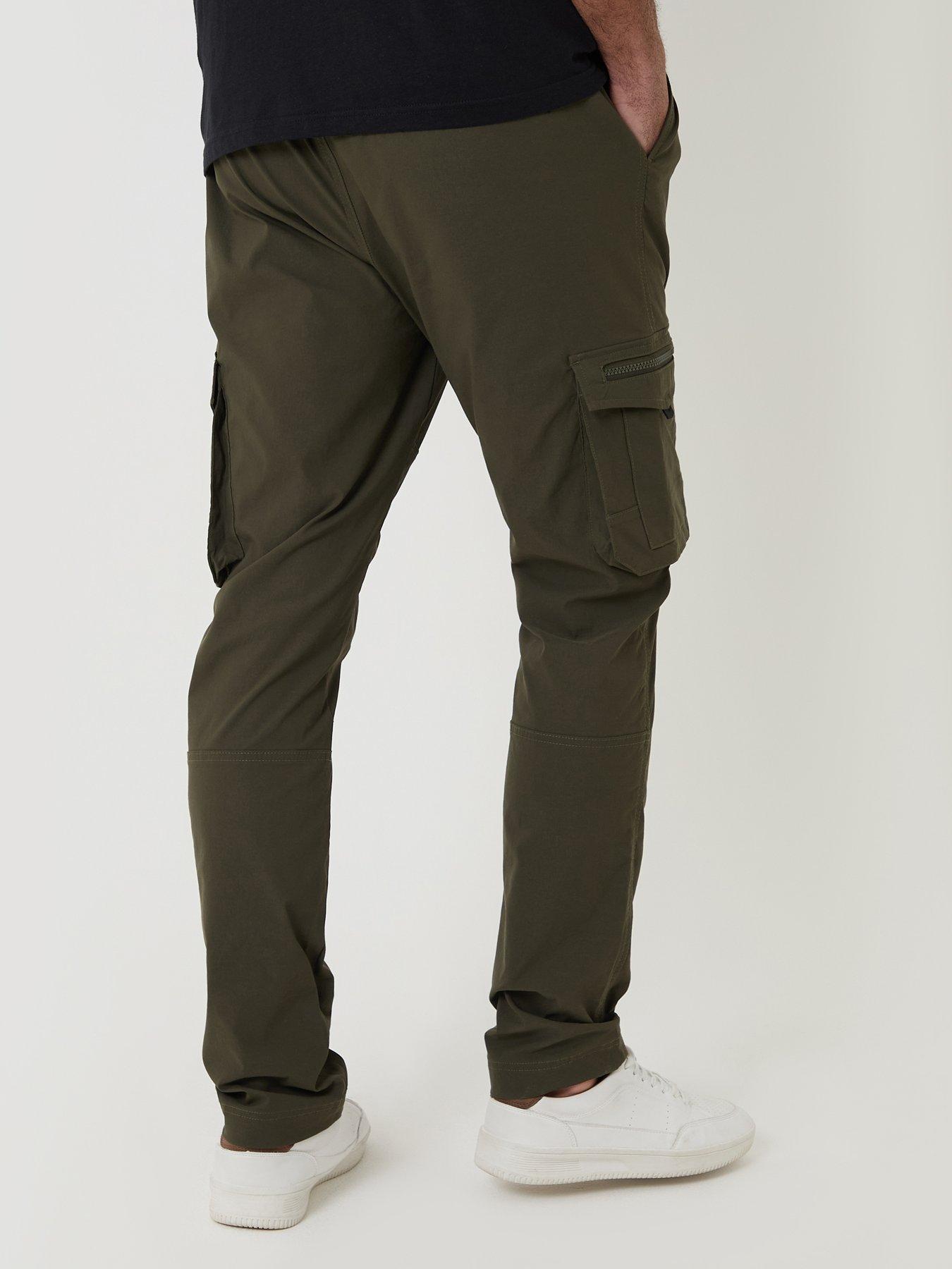 Image 2 of 4 of Threadbare Mens Slim Fit Stretch Cargo Trousers - Khaki