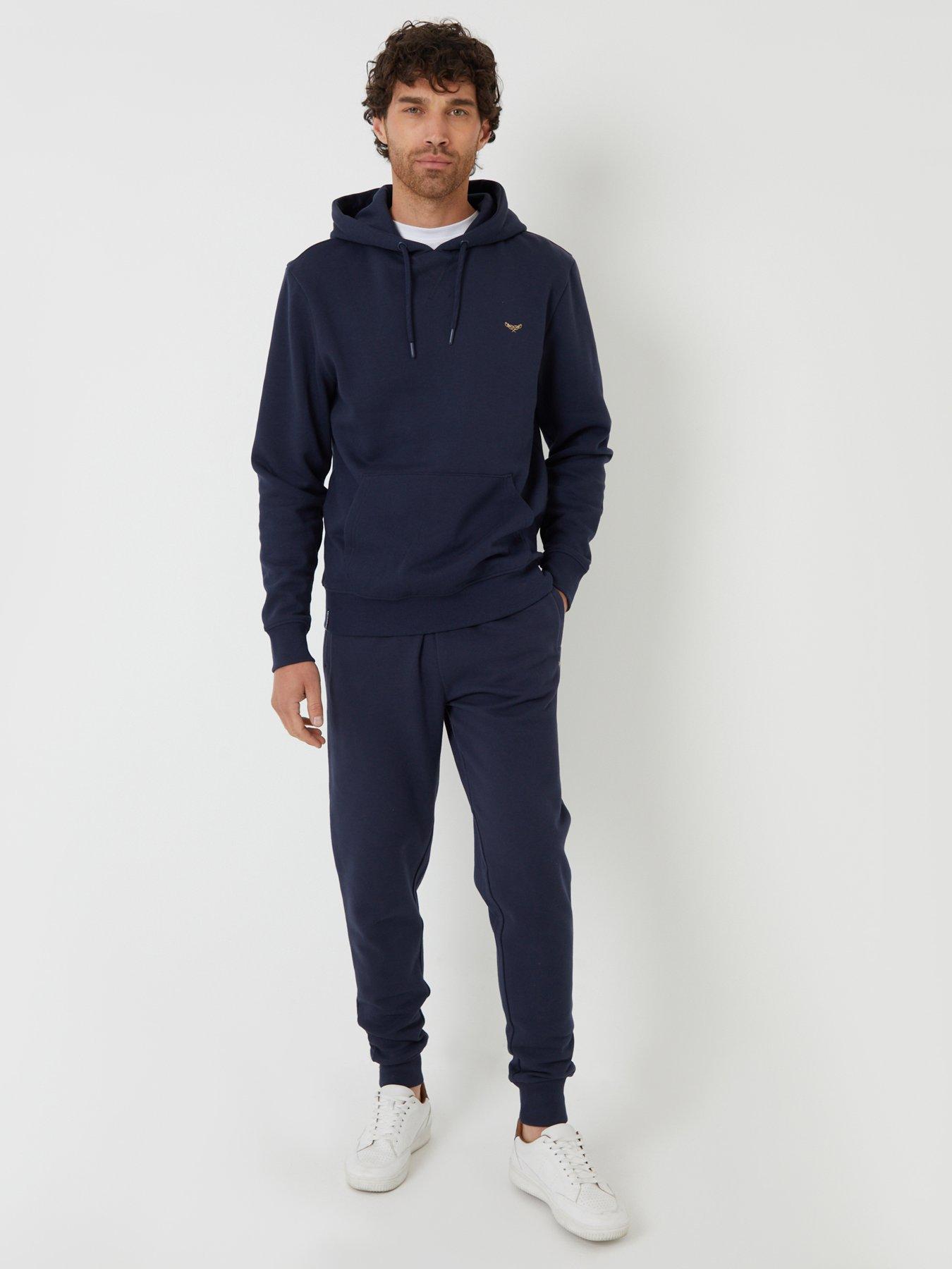 Image 3 of 4 of Threadbare Cotton Rich Overhead Hoodie In Navy
