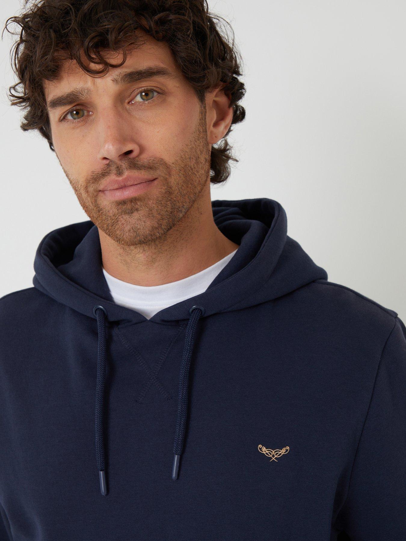 Image 4 of 4 of Threadbare Cotton Rich Overhead Hoodie In Navy
