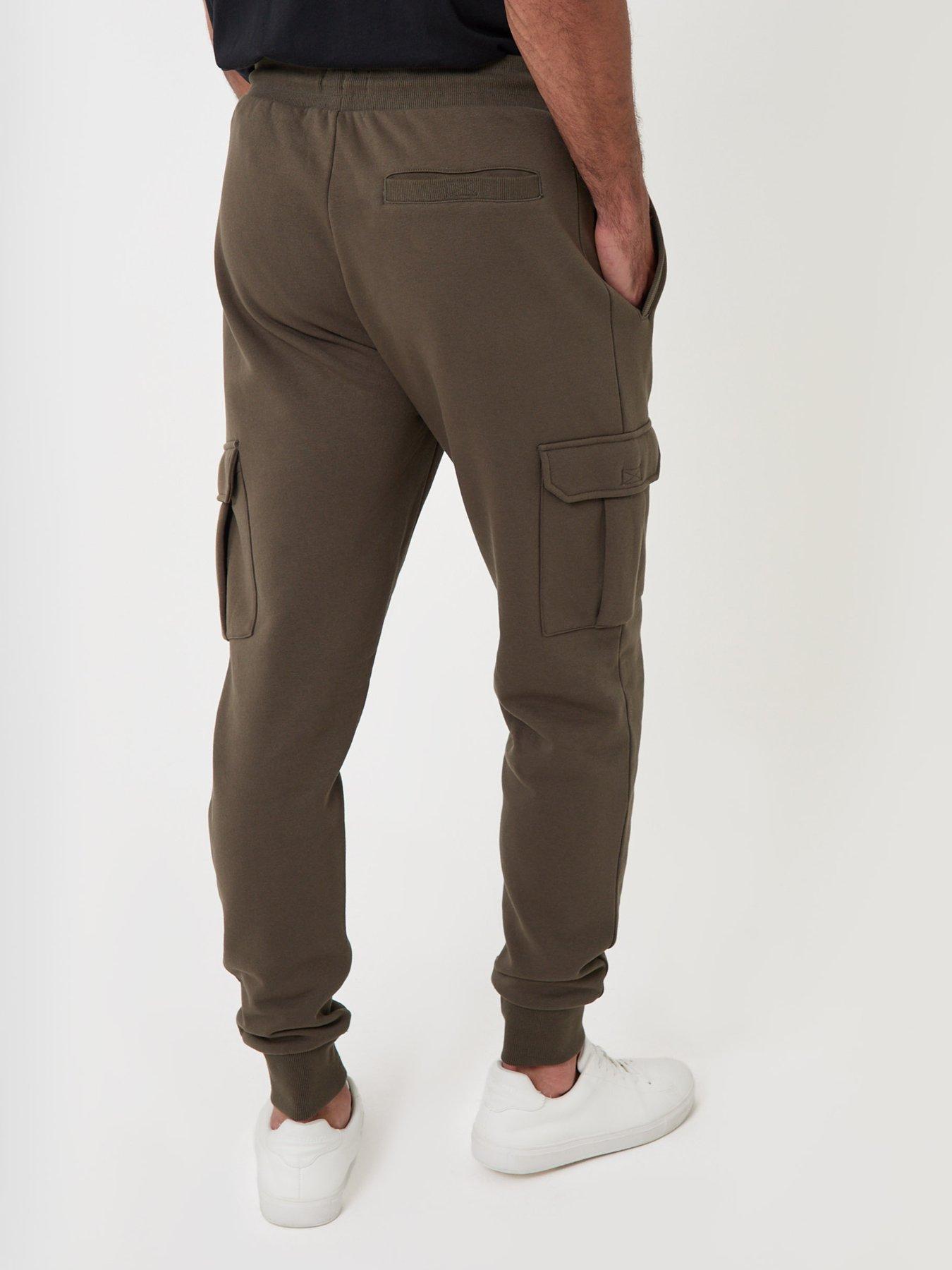 Image 2 of 4 of Threadbare Mens Regular Fit Cargo Jogging Bottoms - Khaki