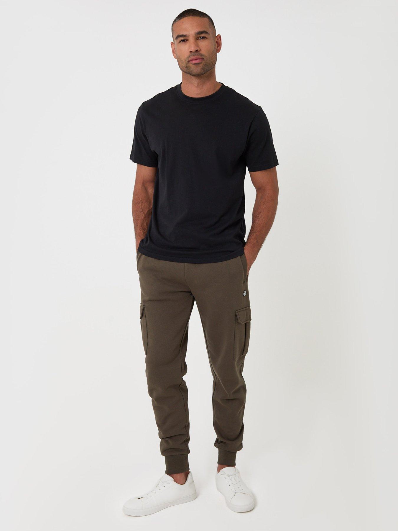 Image 3 of 4 of Threadbare Mens Regular Fit Cargo Jogging Bottoms - Khaki