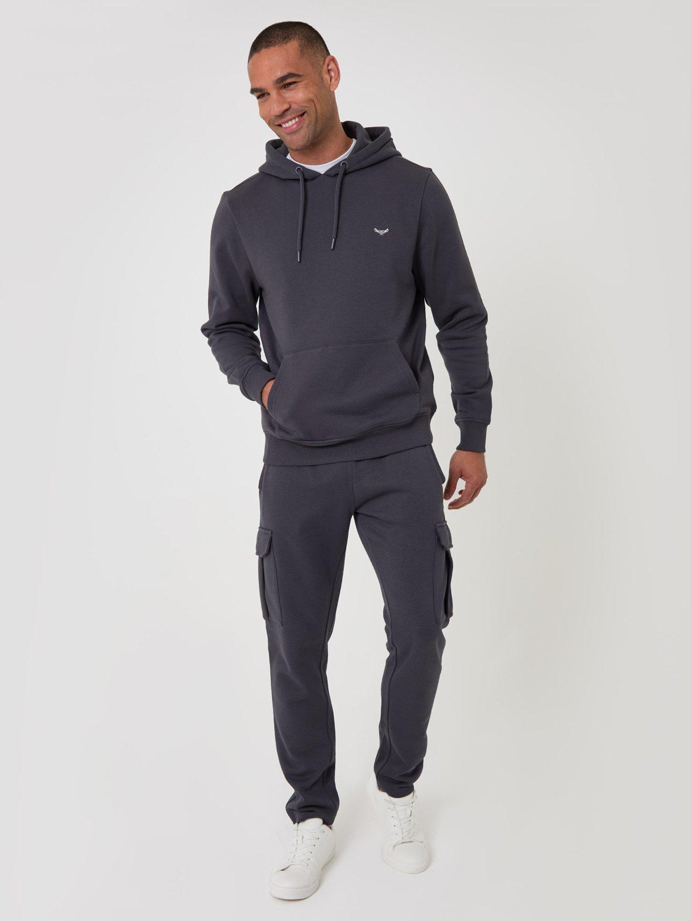 Image 3 of 5 of Threadbare Cotton Rich Overhead Hoodie In Charcoal