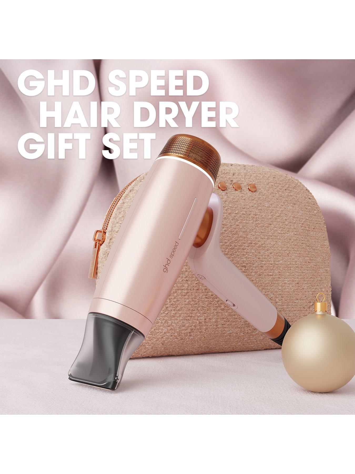Image 2 of 8 of ghd ghd Speed Ionic Hair Dryer Festive Gift Set in Cashmere Beige