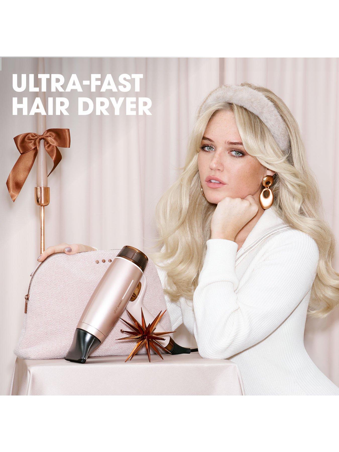 Image 3 of 8 of ghd ghd Speed Ionic Hair Dryer Festive Gift Set in Cashmere Beige