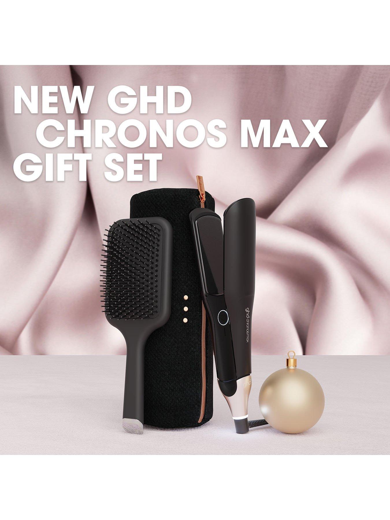 Image 2 of 7 of ghd ghd Chronos Max Best Wide Plate Hair Straightener Festive Gift Set in Black