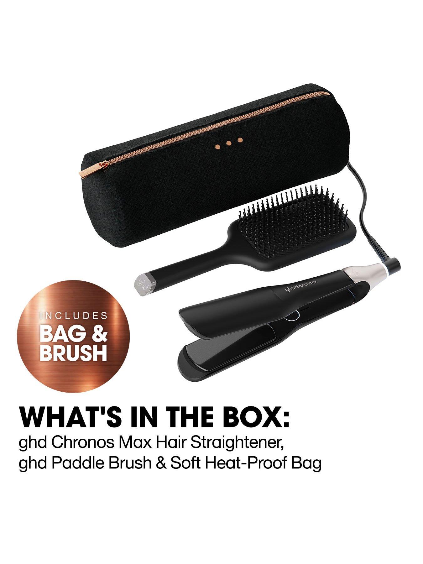 Image 5 of 7 of ghd ghd Chronos Max Best Wide Plate Hair Straightener Festive Gift Set in Black