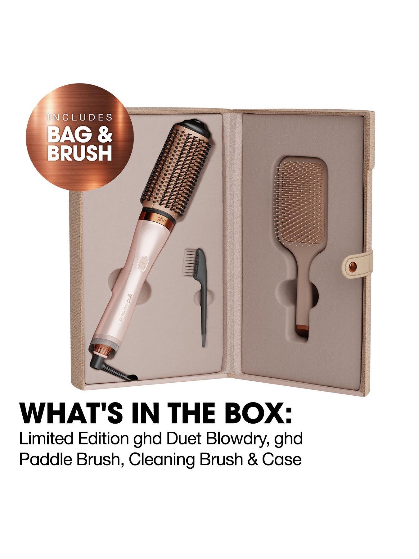 Image 5 of 8 of ghd ghd Duet Blowdry 2-in-1 Hair Dryer Brush Festive Gift Set In Cashmere Beige